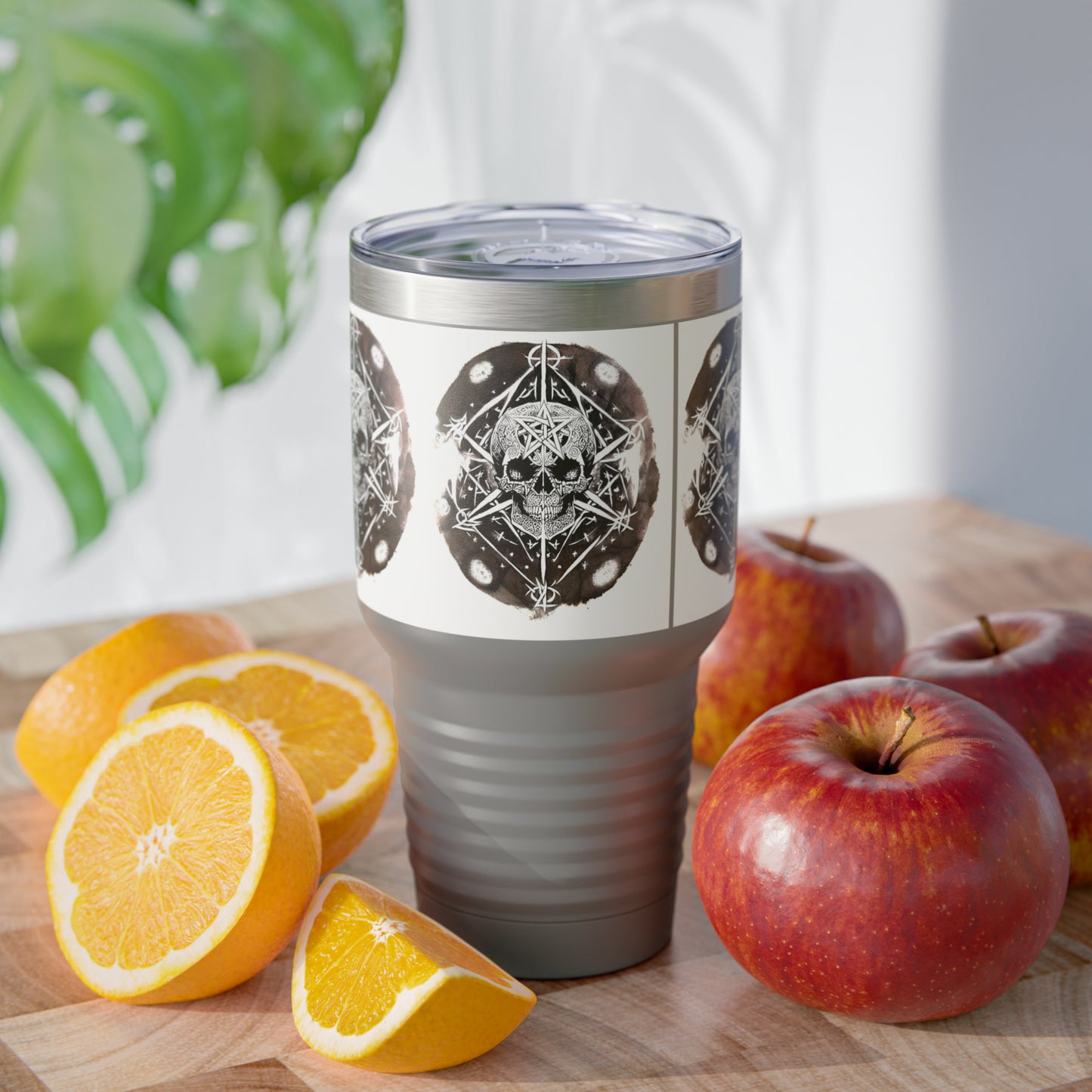 Pentagram Skull Ringneck Tumbler, 30oz