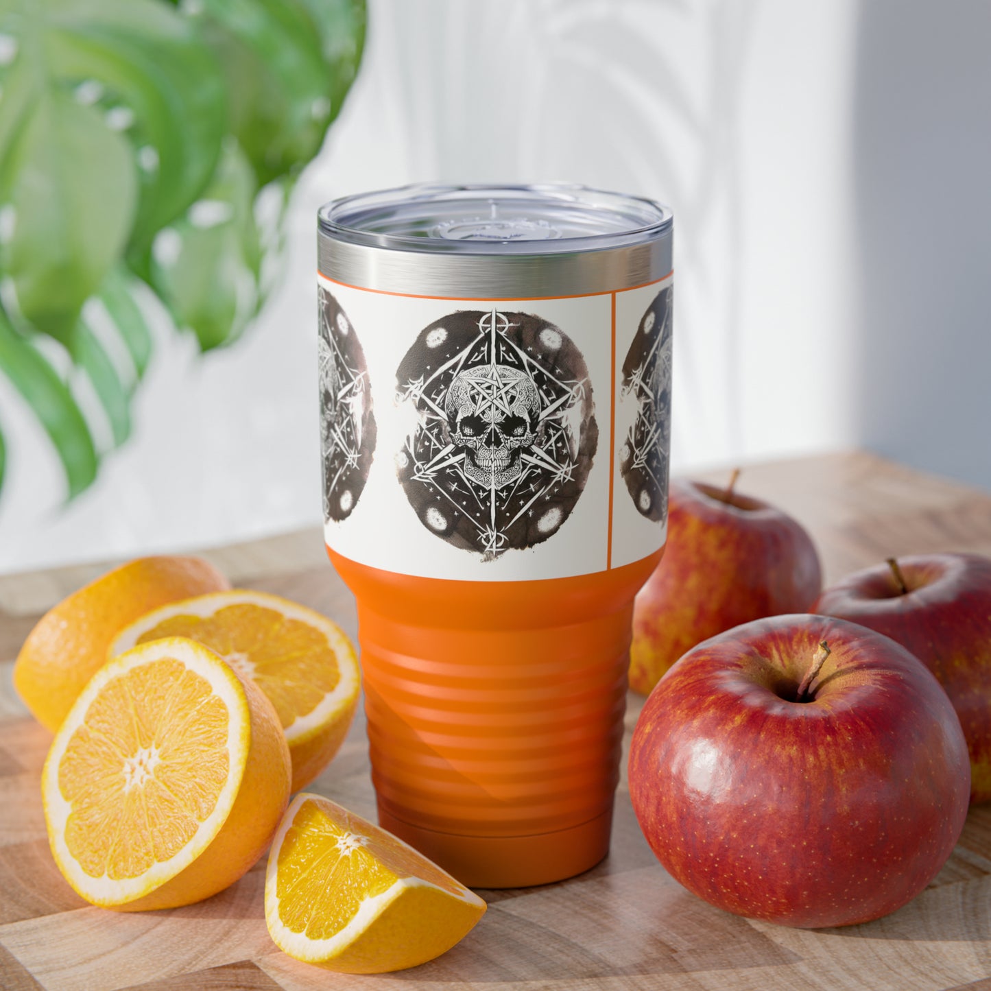 Pentagram Skull Ringneck Tumbler, 30oz