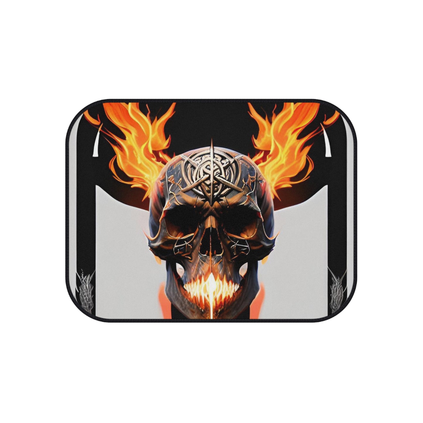 Flaming Skull Car Mats (Set of 4)