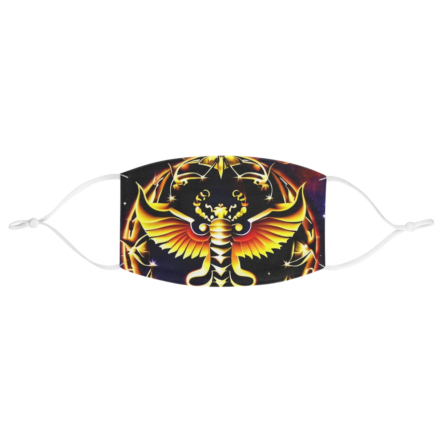 Stylized Scorpio Fabric Face Mask