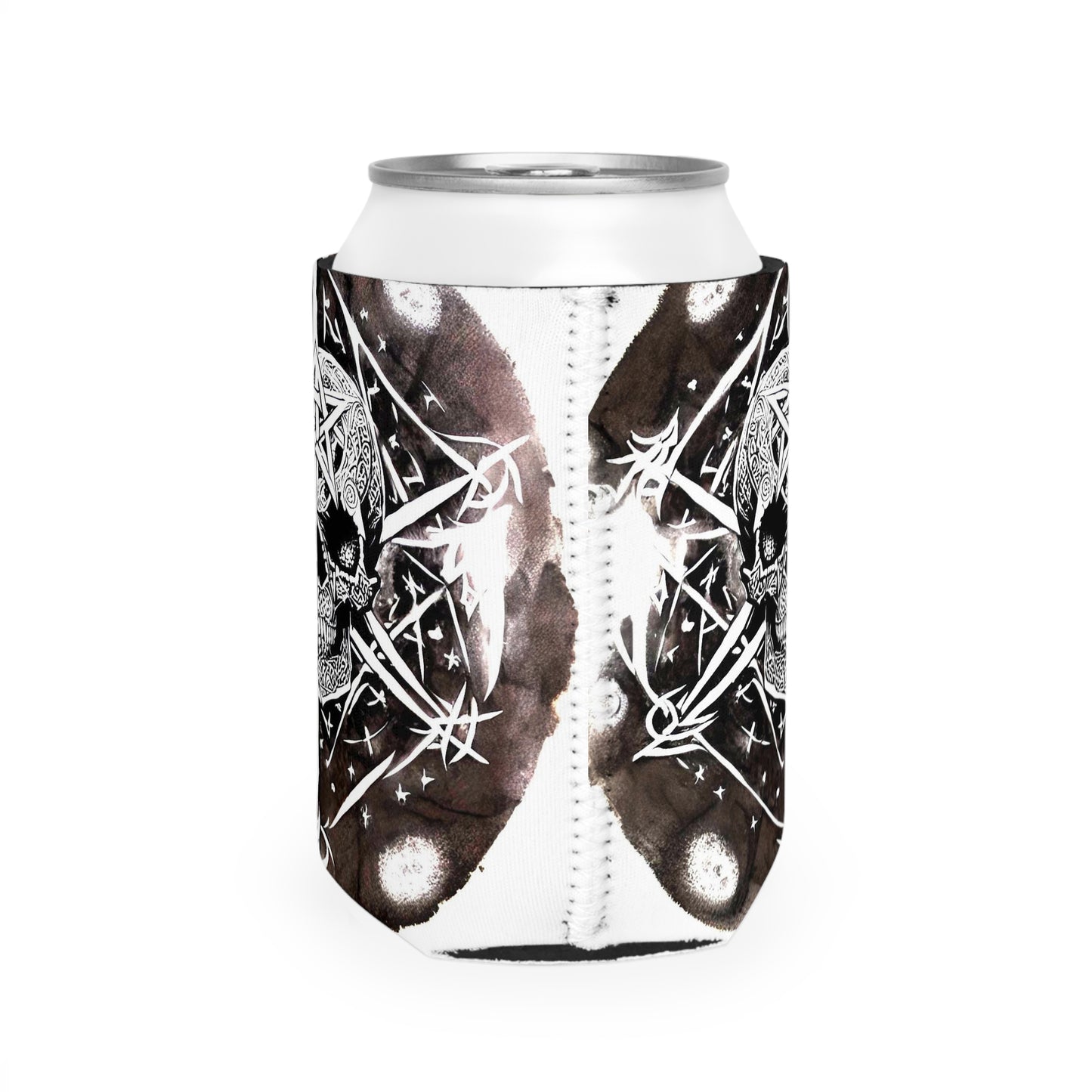 Pentagram Skull Can Cooler Sleeve