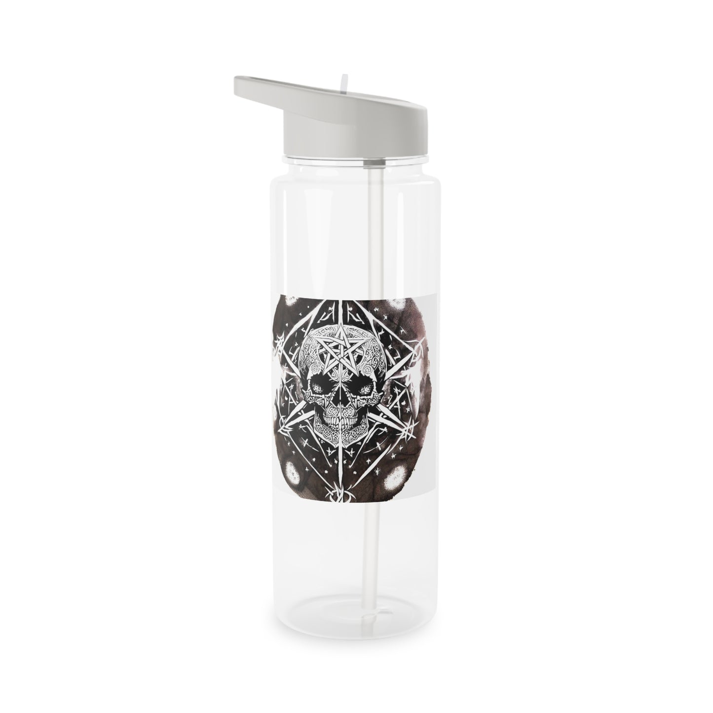 Pentagram Skull Tritan Water Bottle