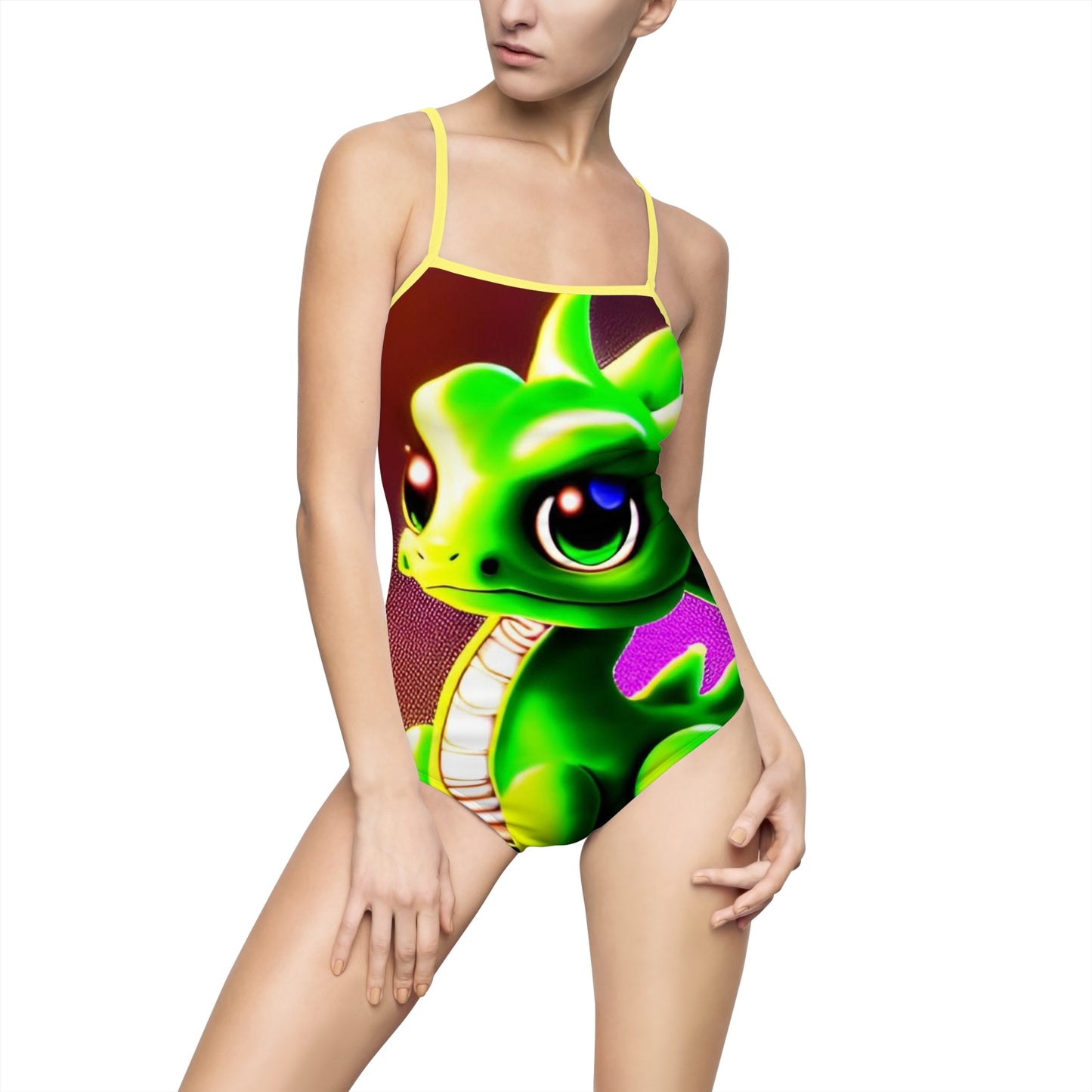 Baby Dragon Women's One-piece Swimsuit (AOP)