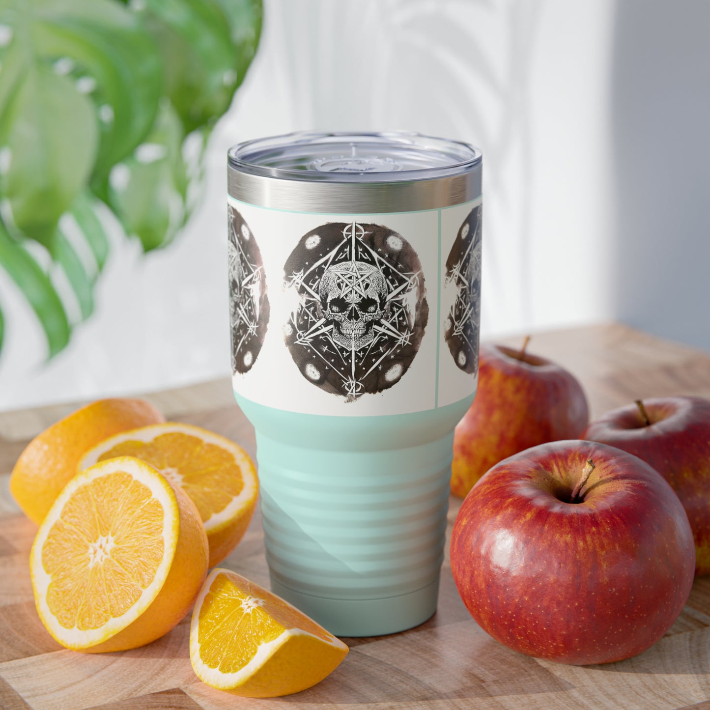 Pentagram Skull Ringneck Tumbler, 30oz