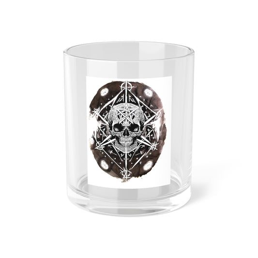 Pentagram Skull Bar Glass