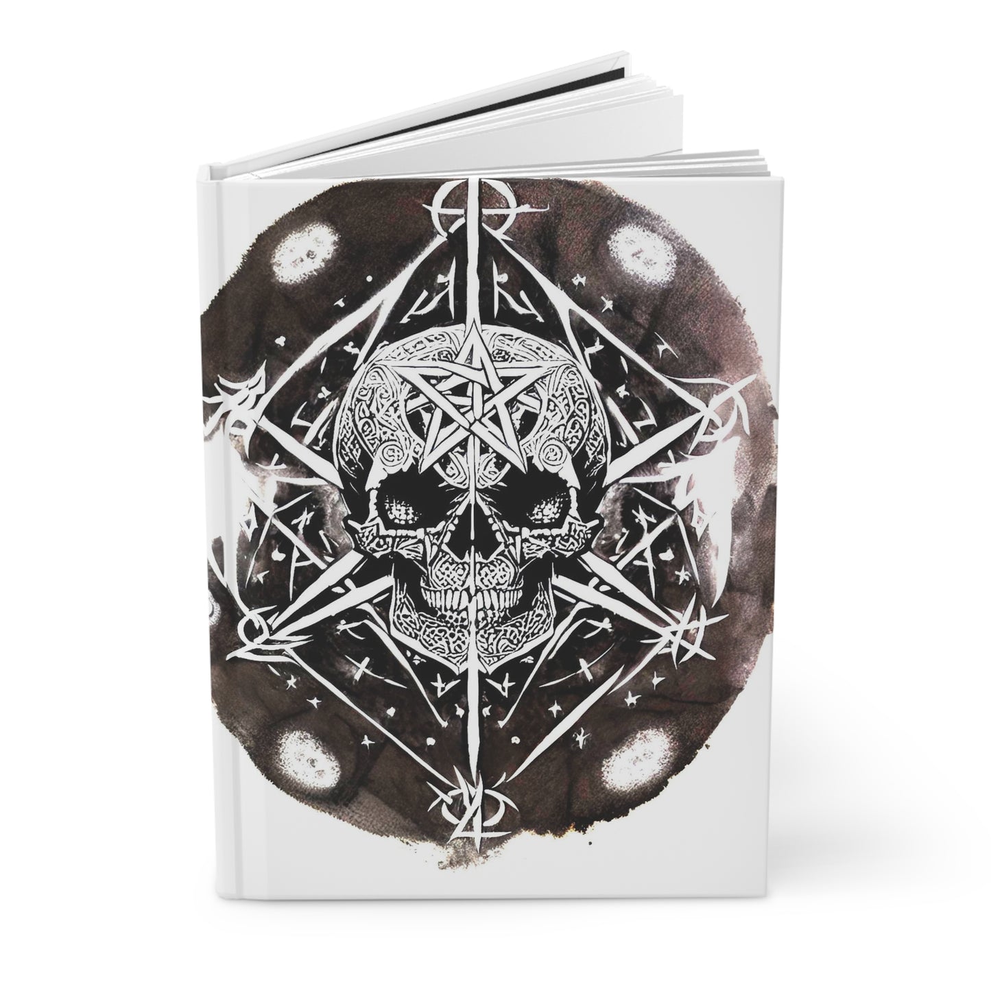 Pentagram SkullHardcover Journal Matte