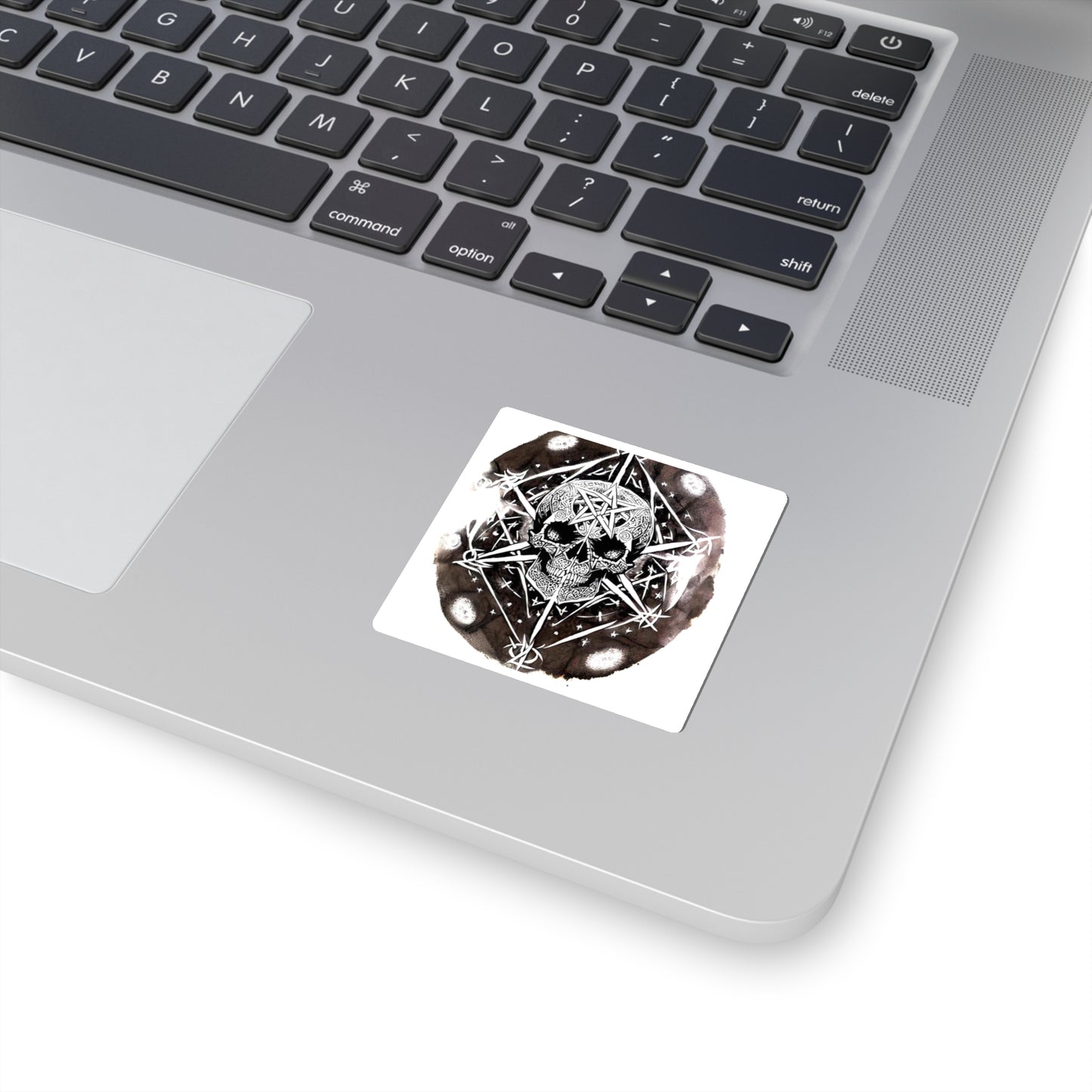 Pentagram Skull Kiss-Cut Stickers