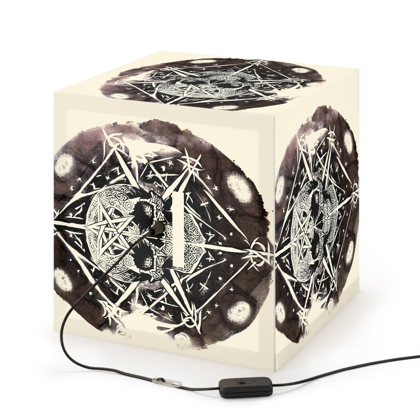 Pentagram Skull Light Cube Lamp