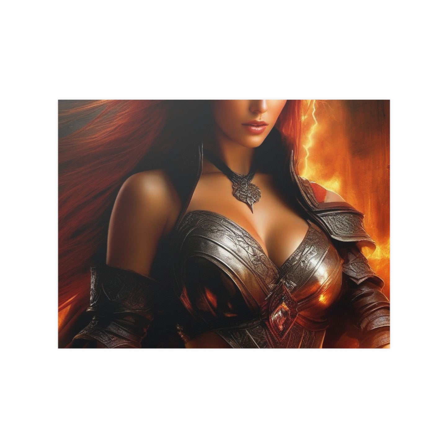 Fire warrior Satin Posters (210gsm)