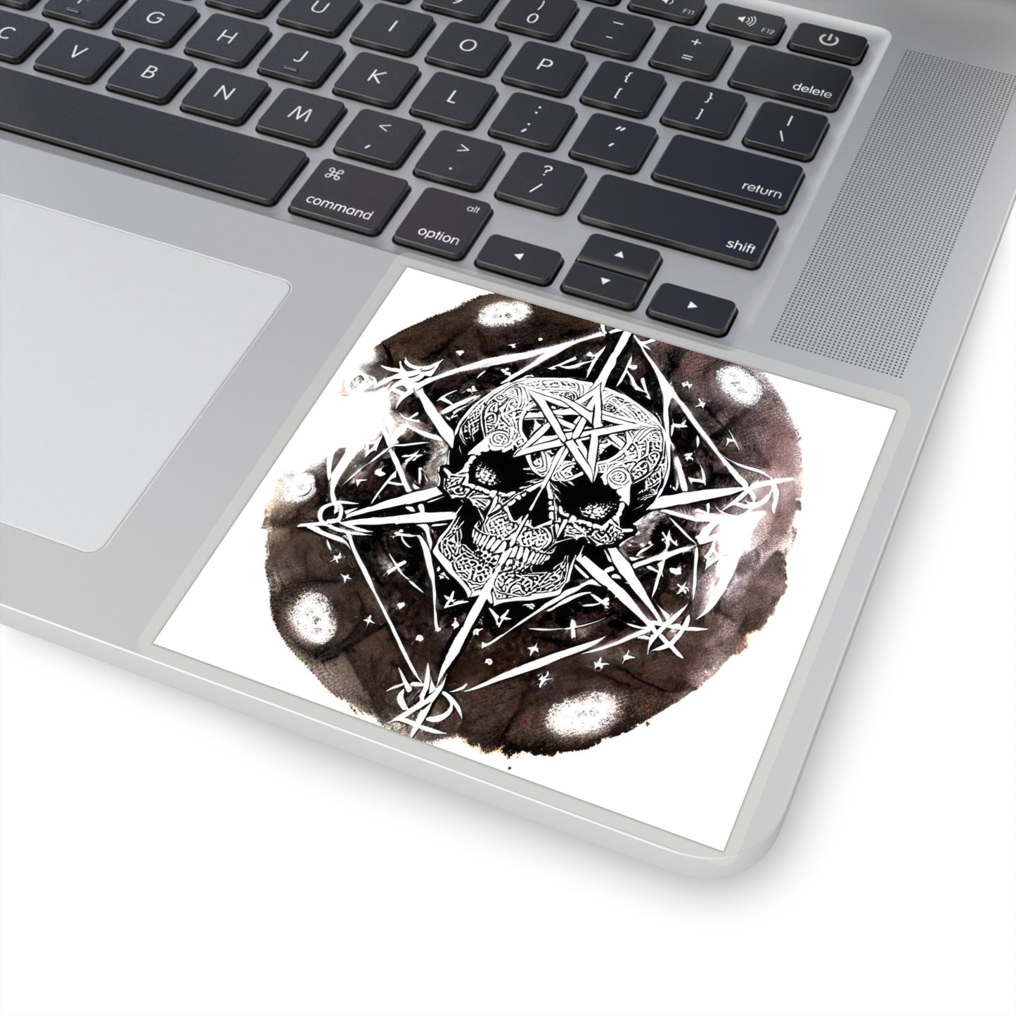 Pentagram Skull Kiss-Cut Stickers