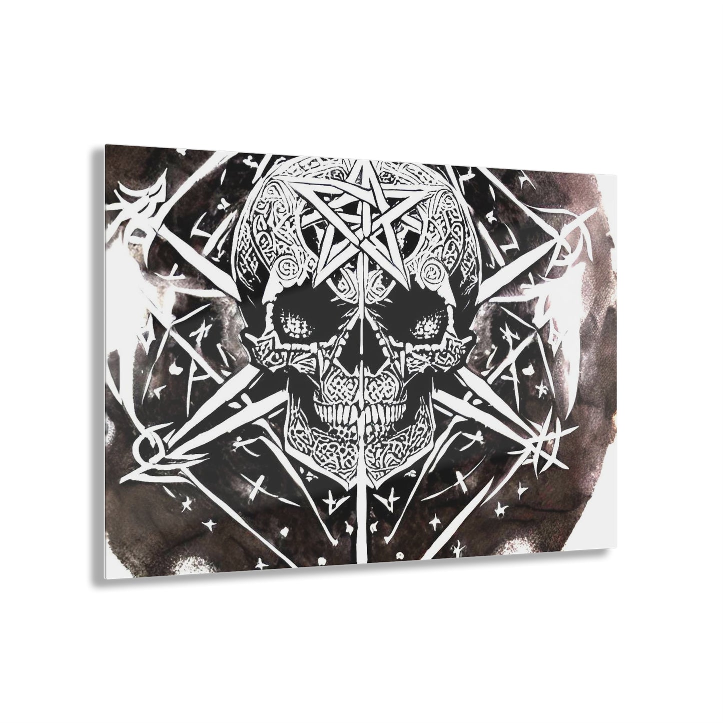 Pentagram Skull Acrylic Prints