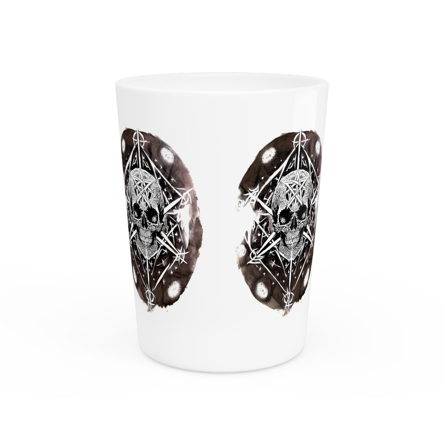 Pentagram Skull Shot Glass