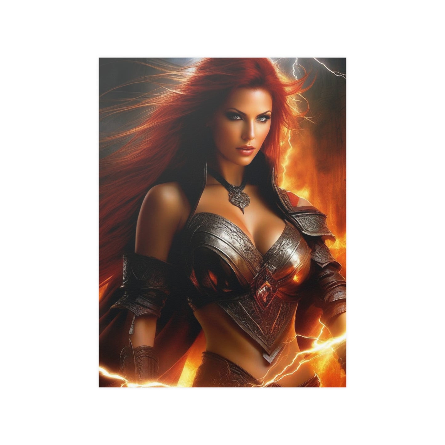 Fire warrior Satin Posters (210gsm)