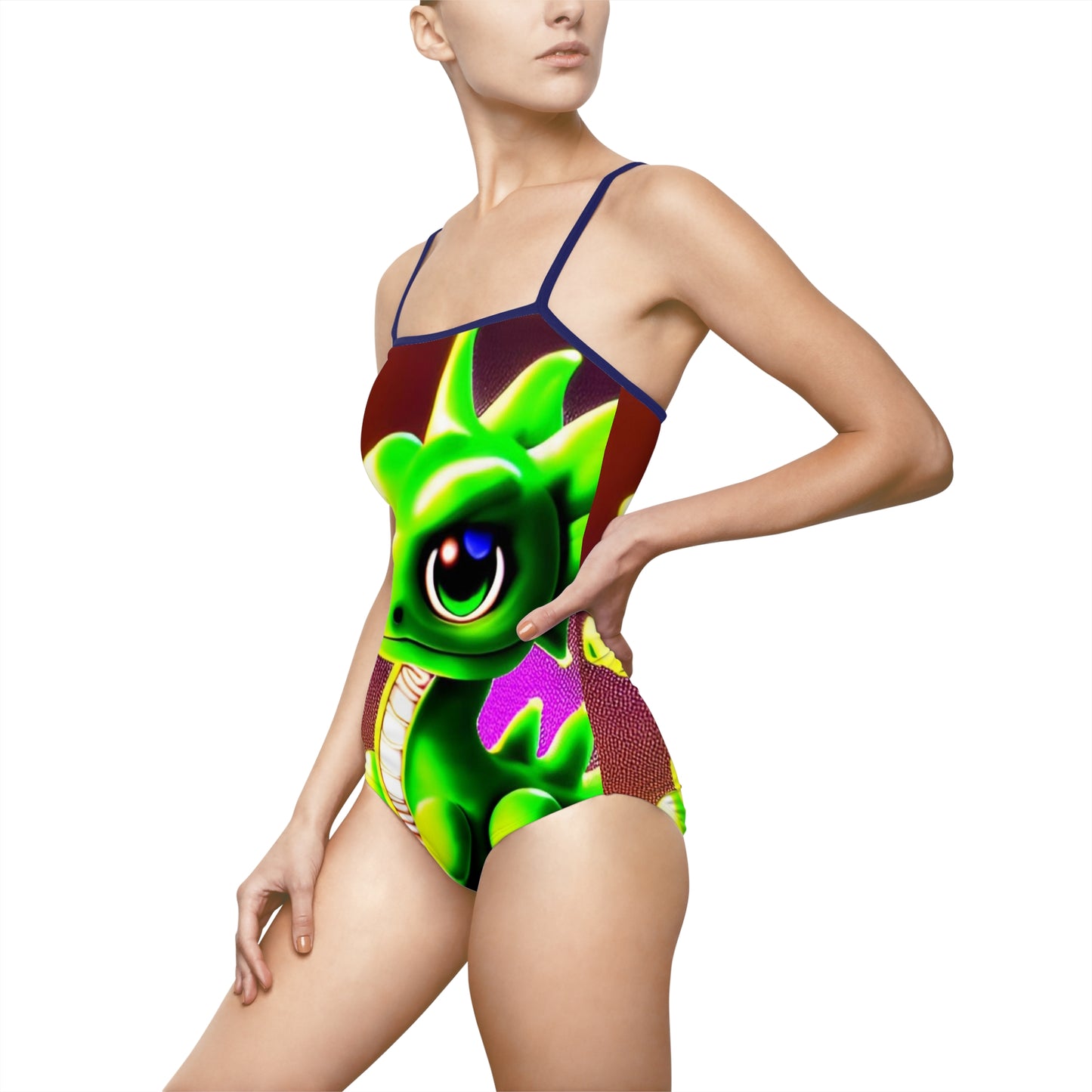 Baby Dragon Women's One-piece Swimsuit (AOP)