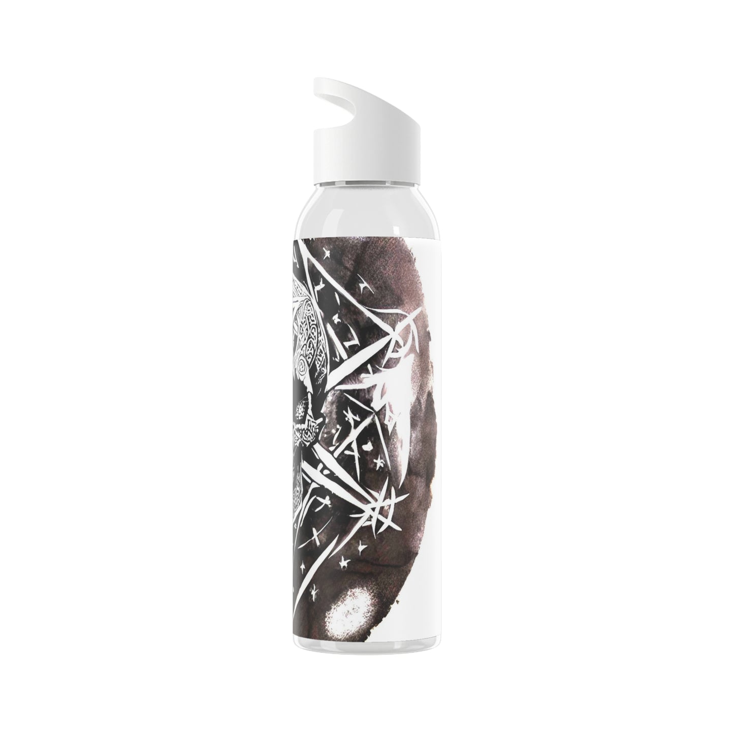 Pentagram Skull Sky Water Bottle