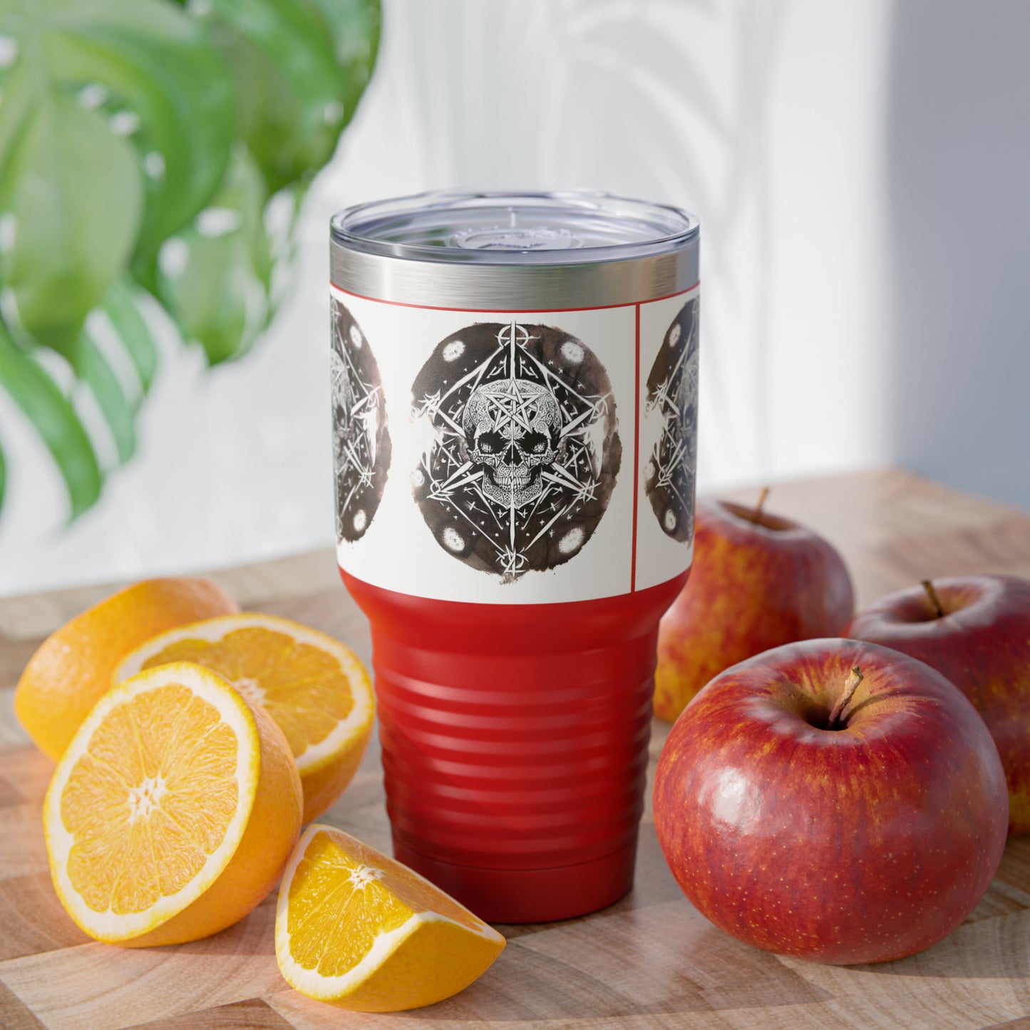 Pentagram Skull Ringneck Tumbler, 30oz