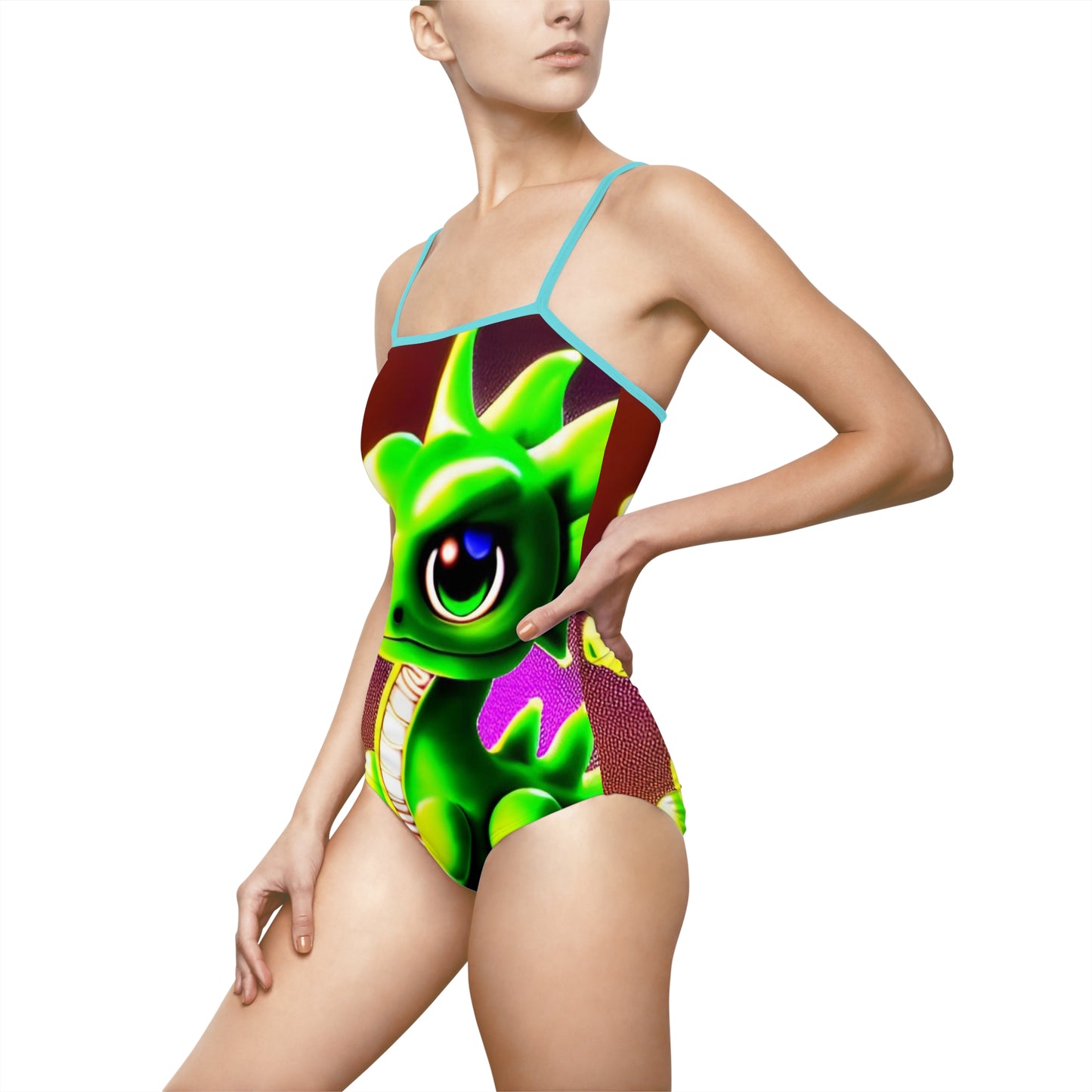 Baby Dragon Women's One-piece Swimsuit (AOP)