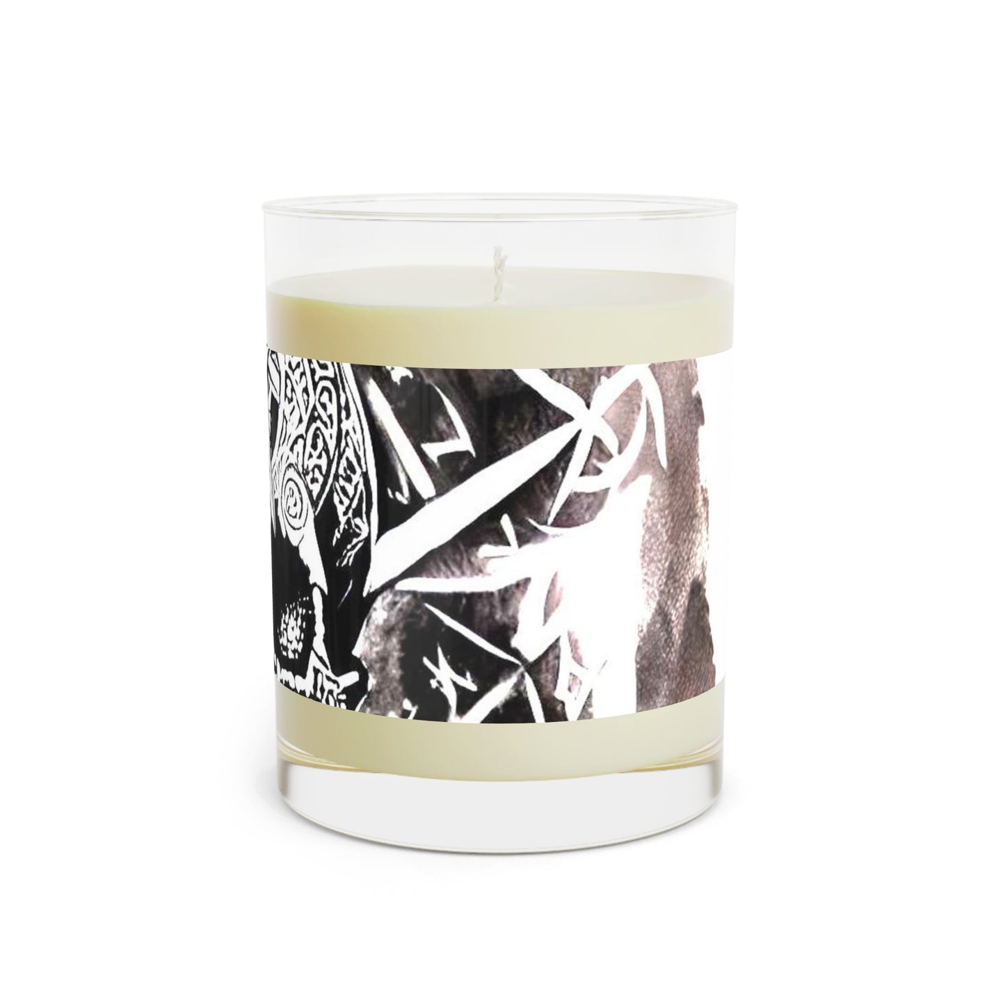 Pentagram Skull Scented Candle - Full Glass, 11oz