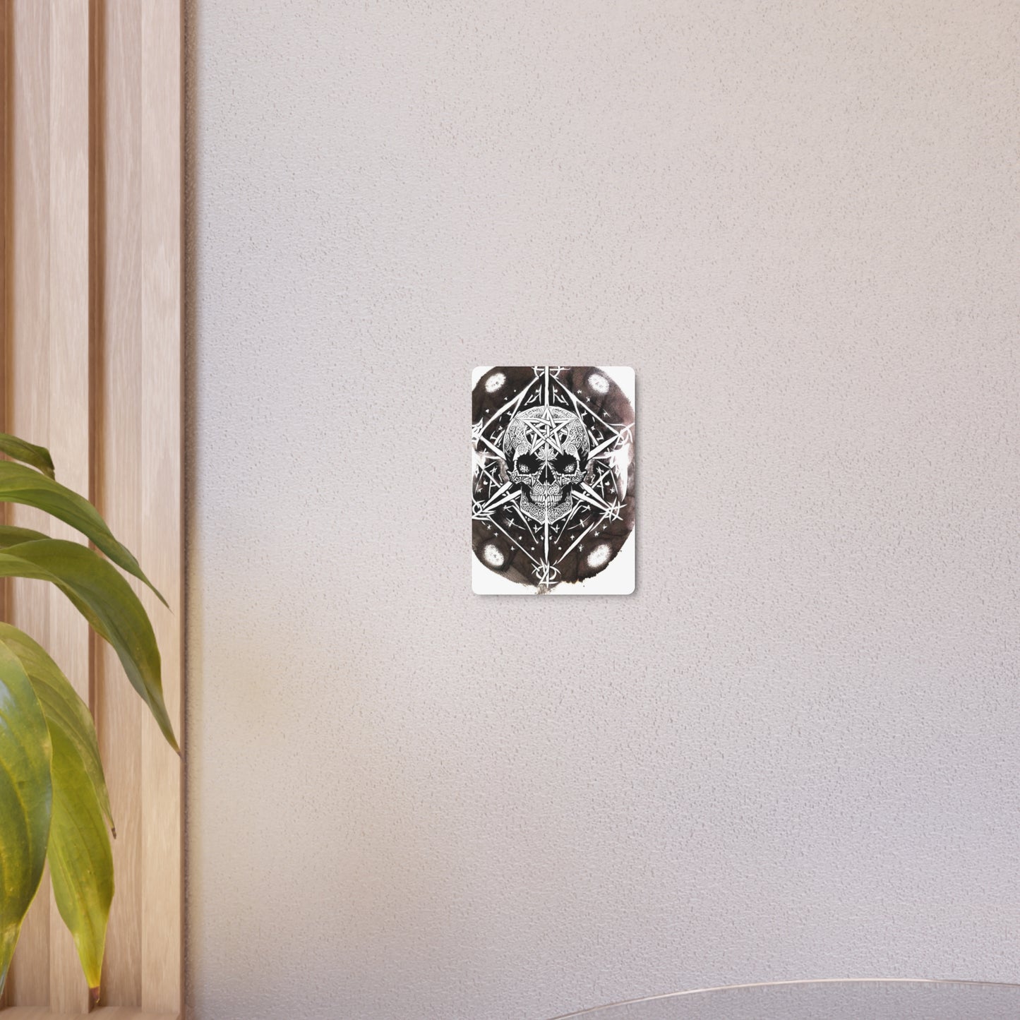 Pentagram Skull Metal Art Sign