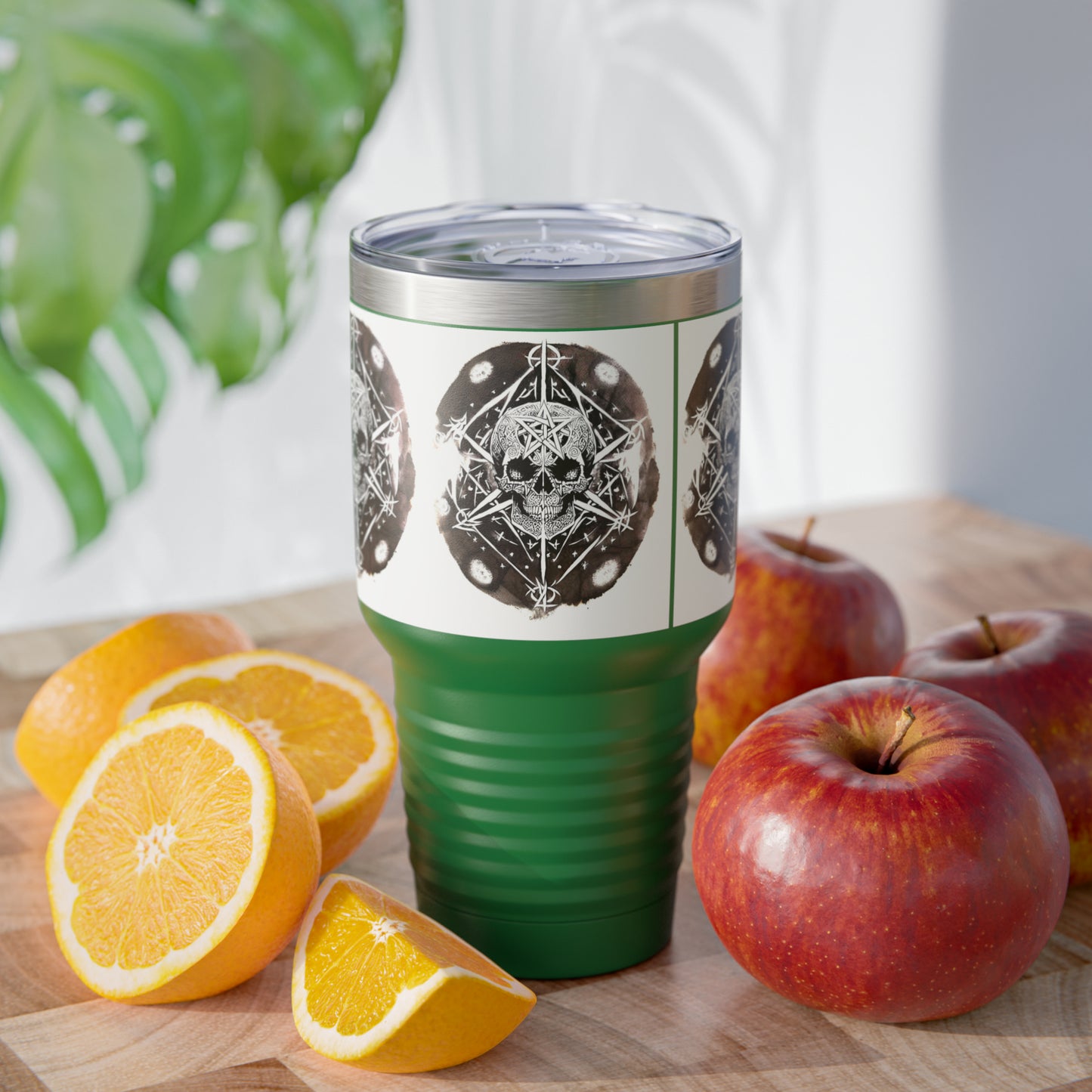 Pentagram Skull Ringneck Tumbler, 30oz