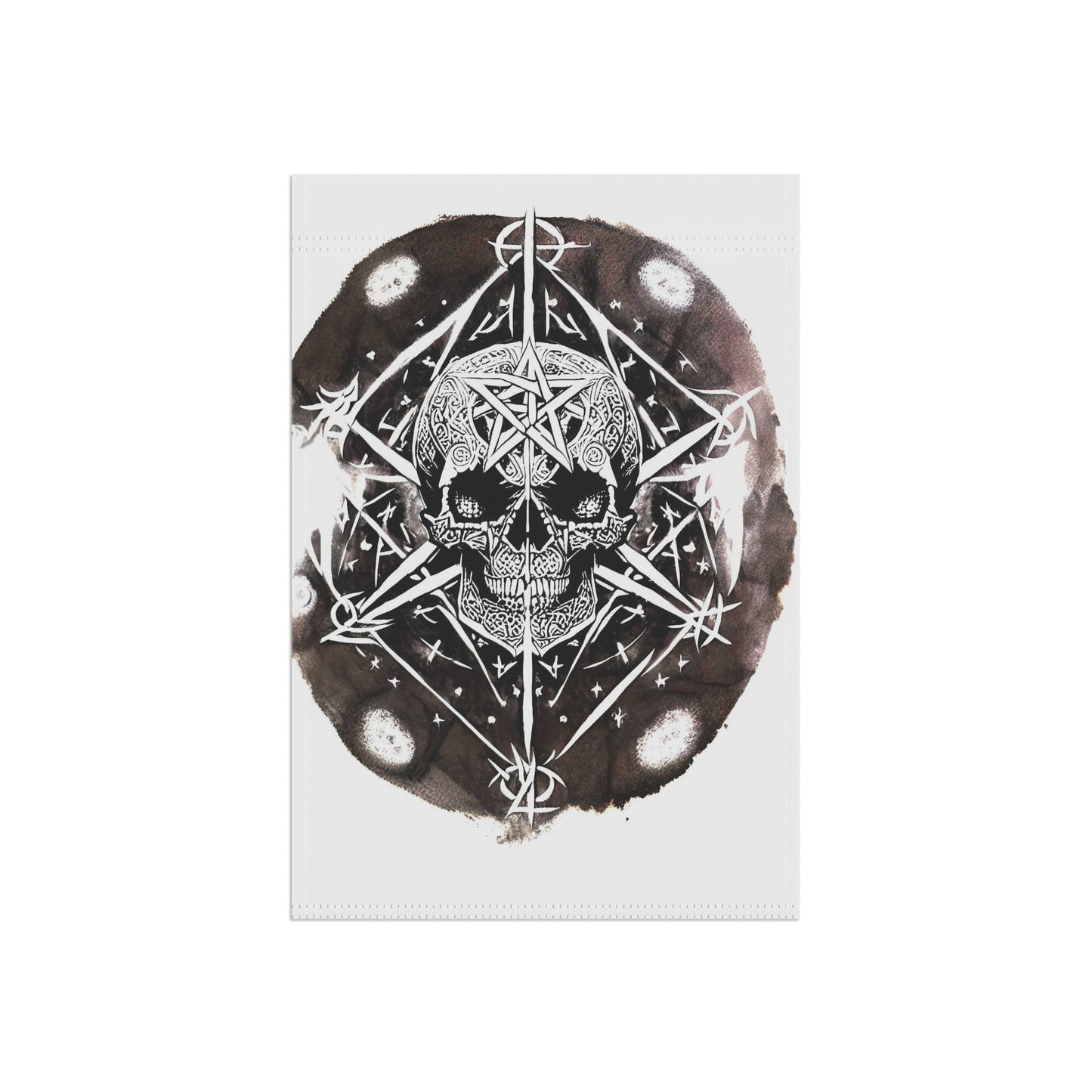 Pentagram Skull Garden & House Banner