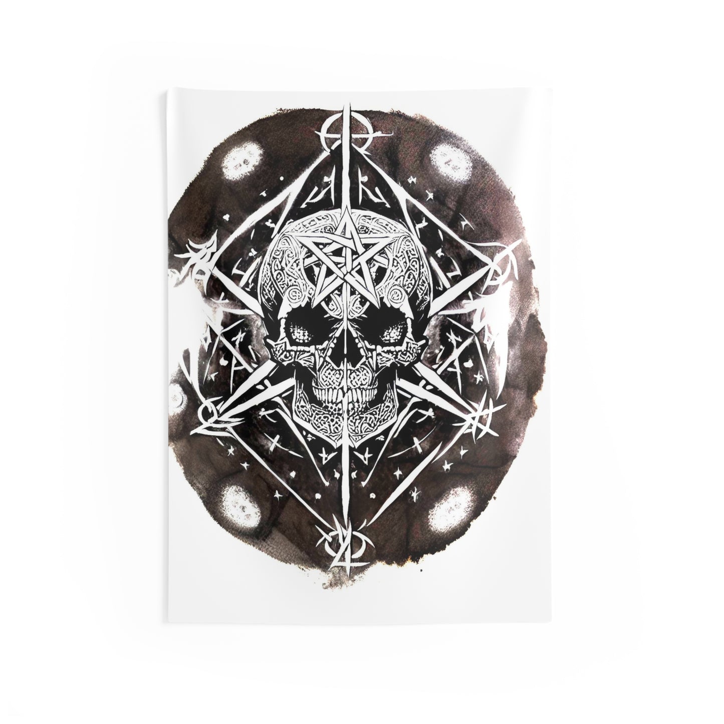 Pentagram Skull Indoor Wall Tapestries