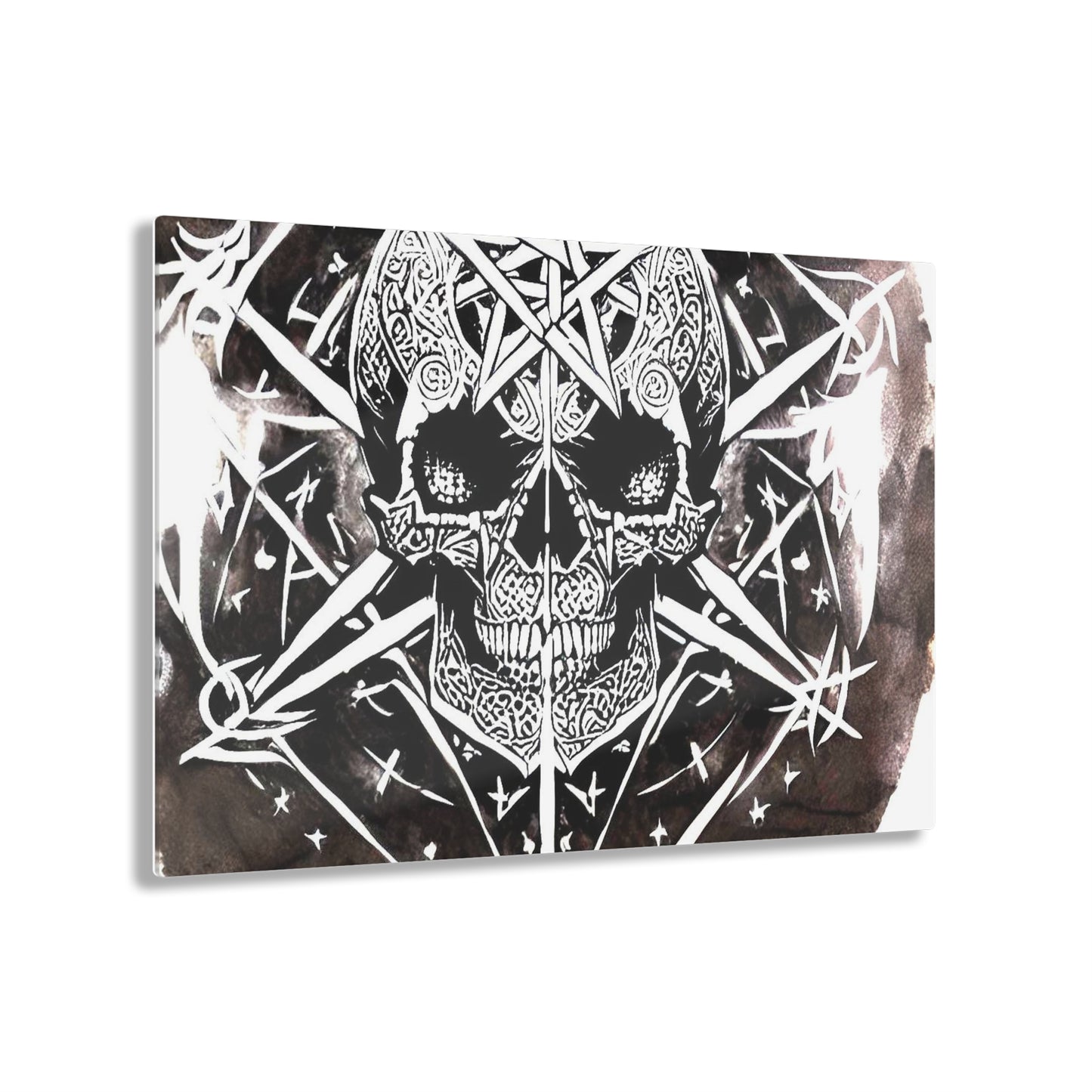 Pentagram Skull Acrylic Prints