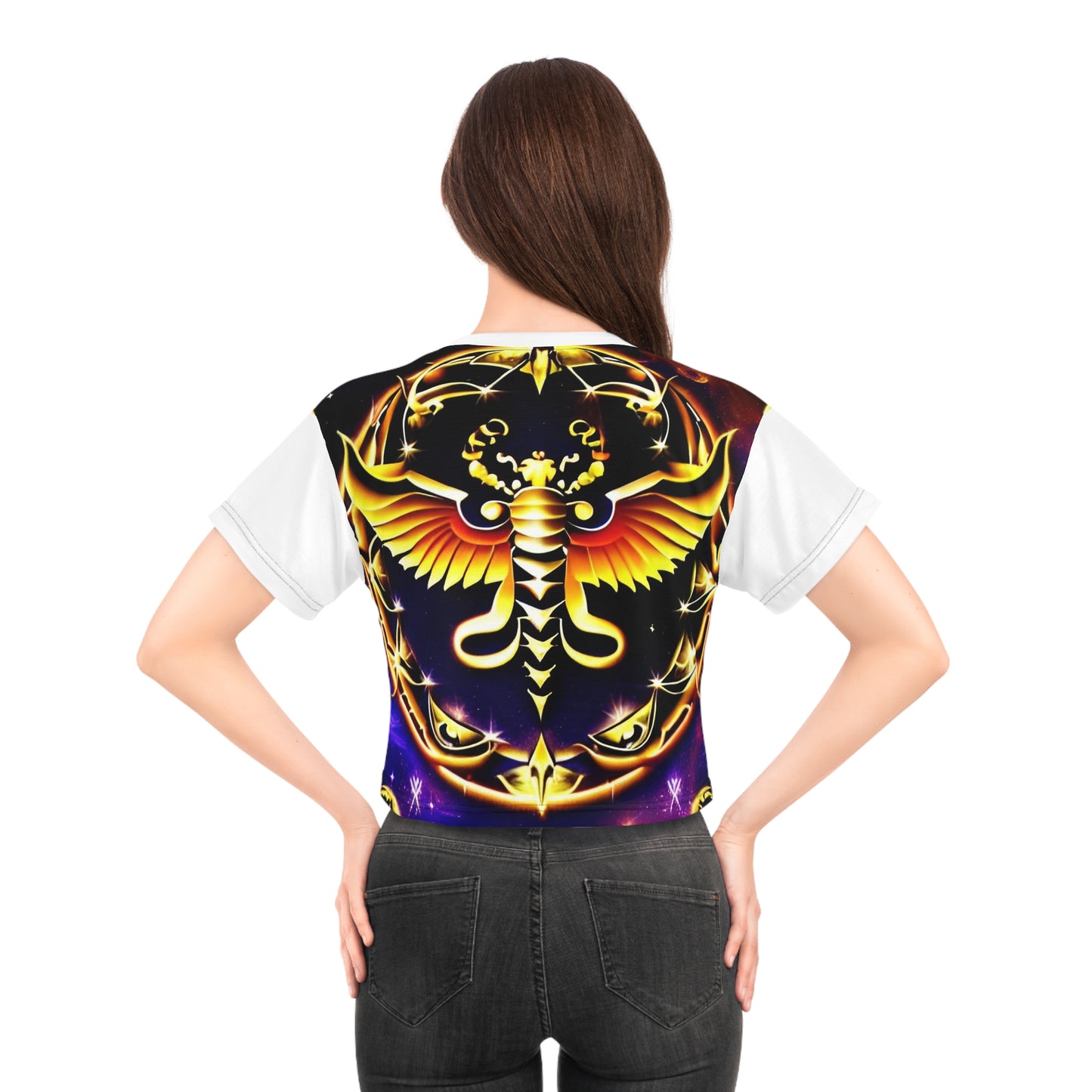 Phoenix colored Crop Tee (AOP)