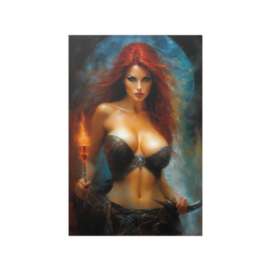 Redhead Lighting the Way Satin Posters (210gsm)