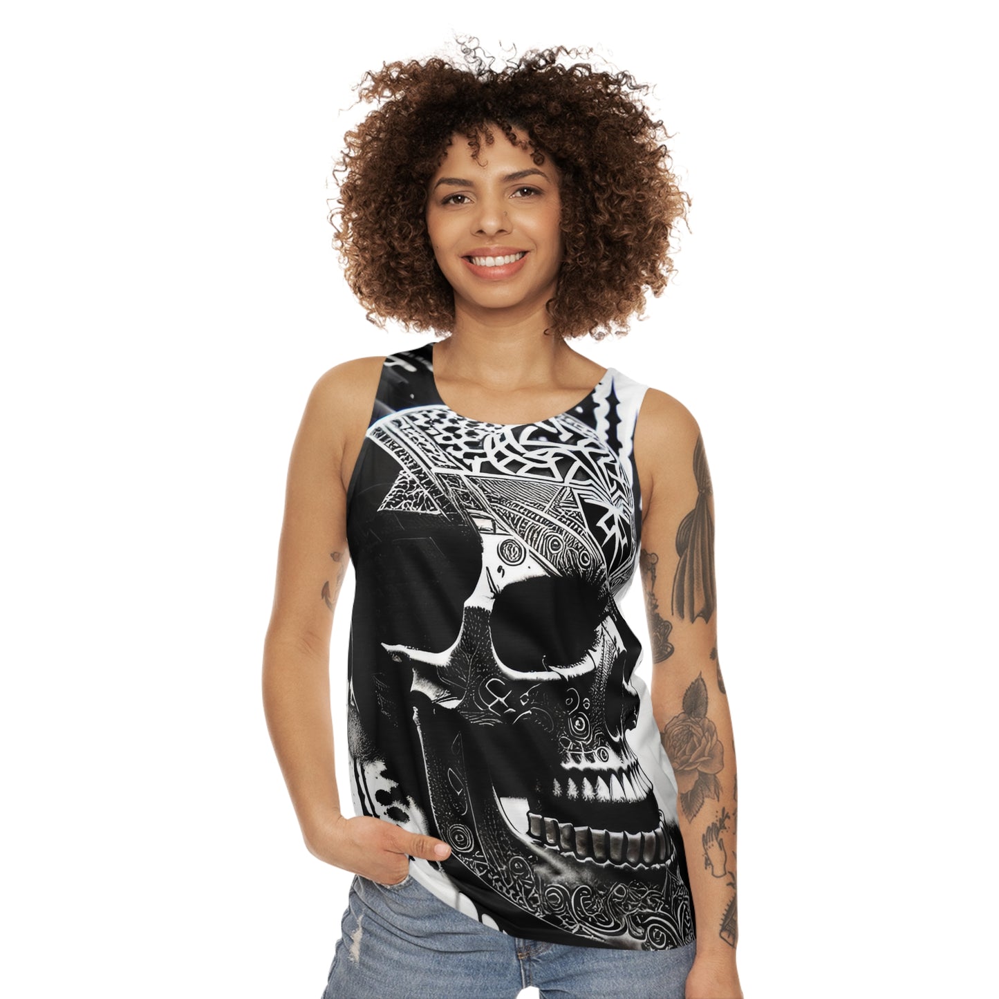 Skull Ink Unisex Tank Top (AOP)