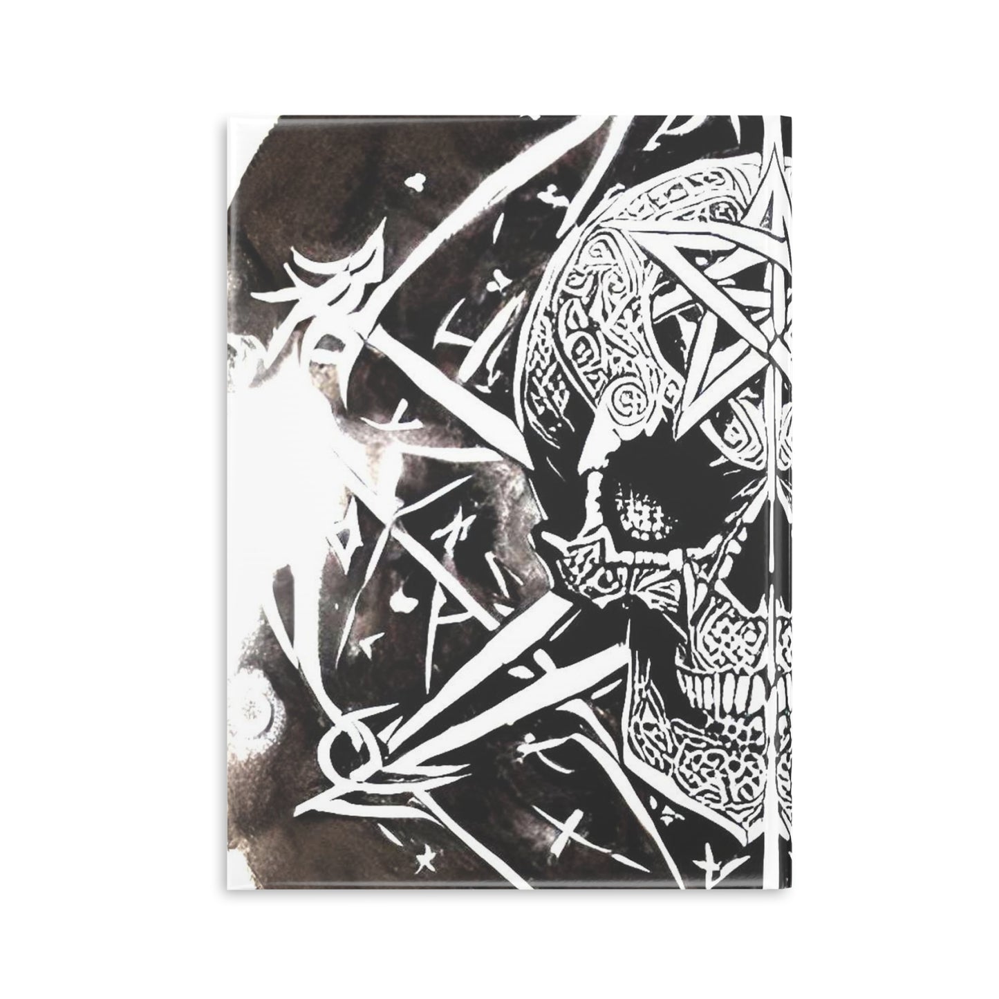 Pentagram Skull Hardcover Notebook with Puffy Covers