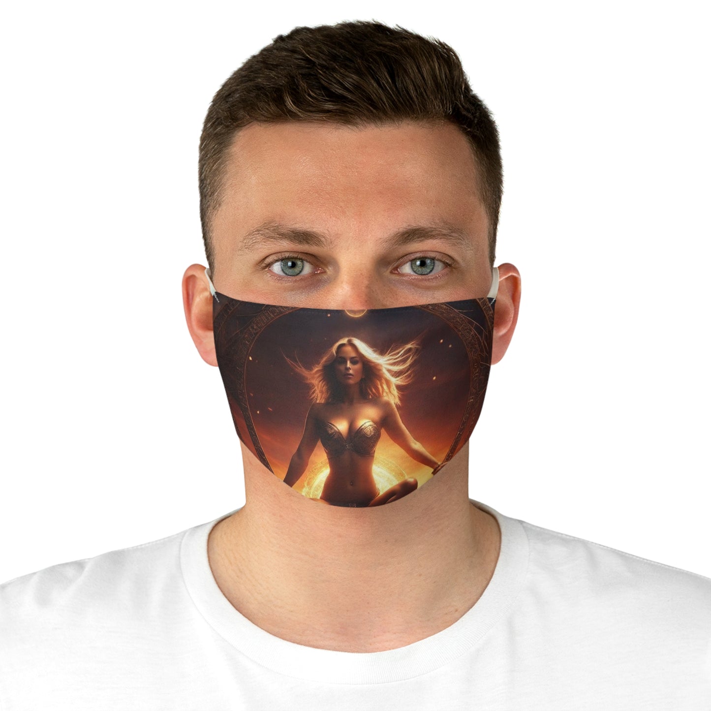 Golden Lady Fabric Face Mask