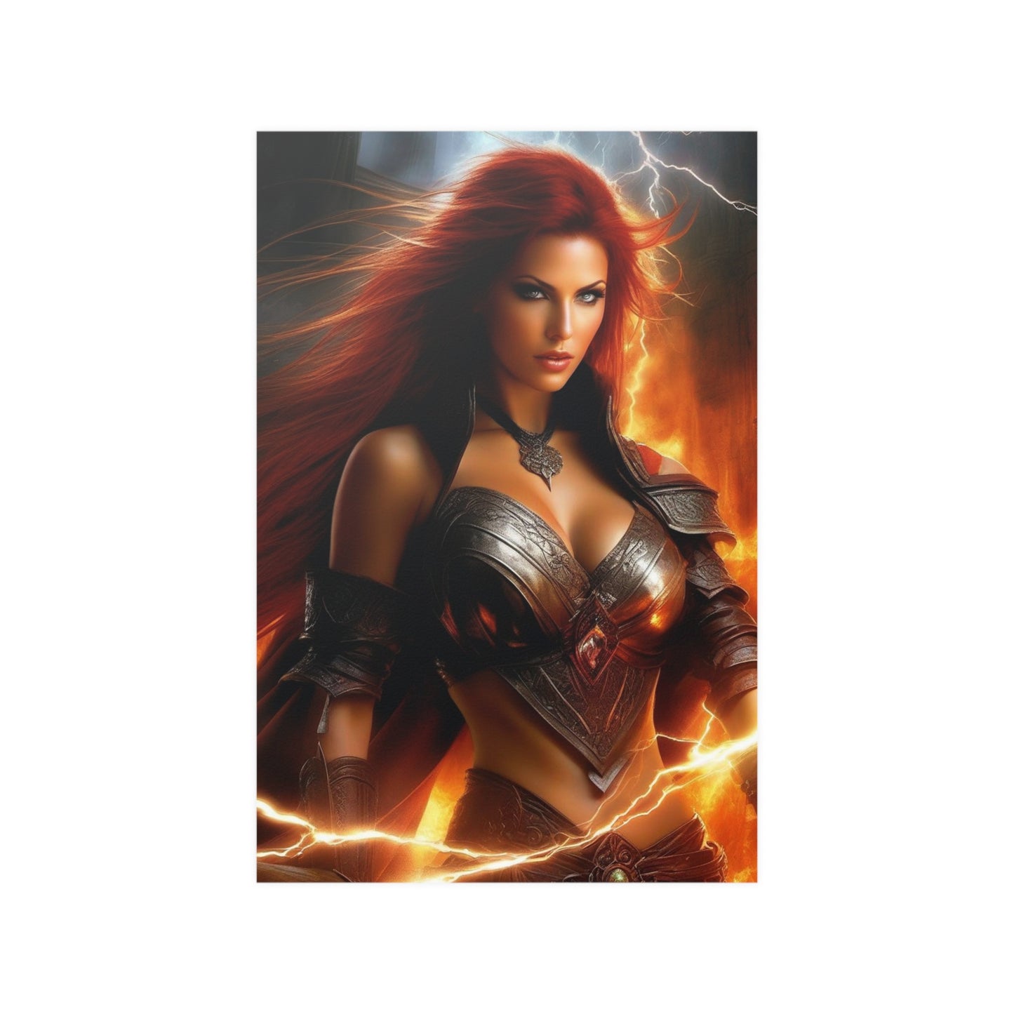 Fire warrior Satin Posters (210gsm)