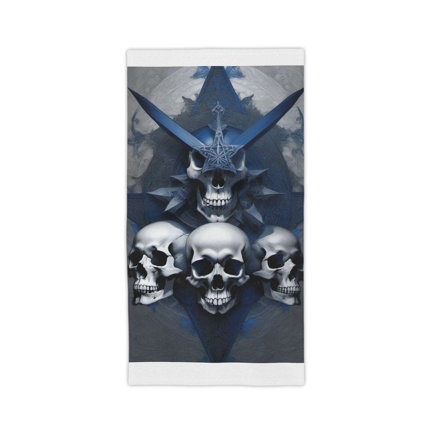 Blue Skulled Beach Towels