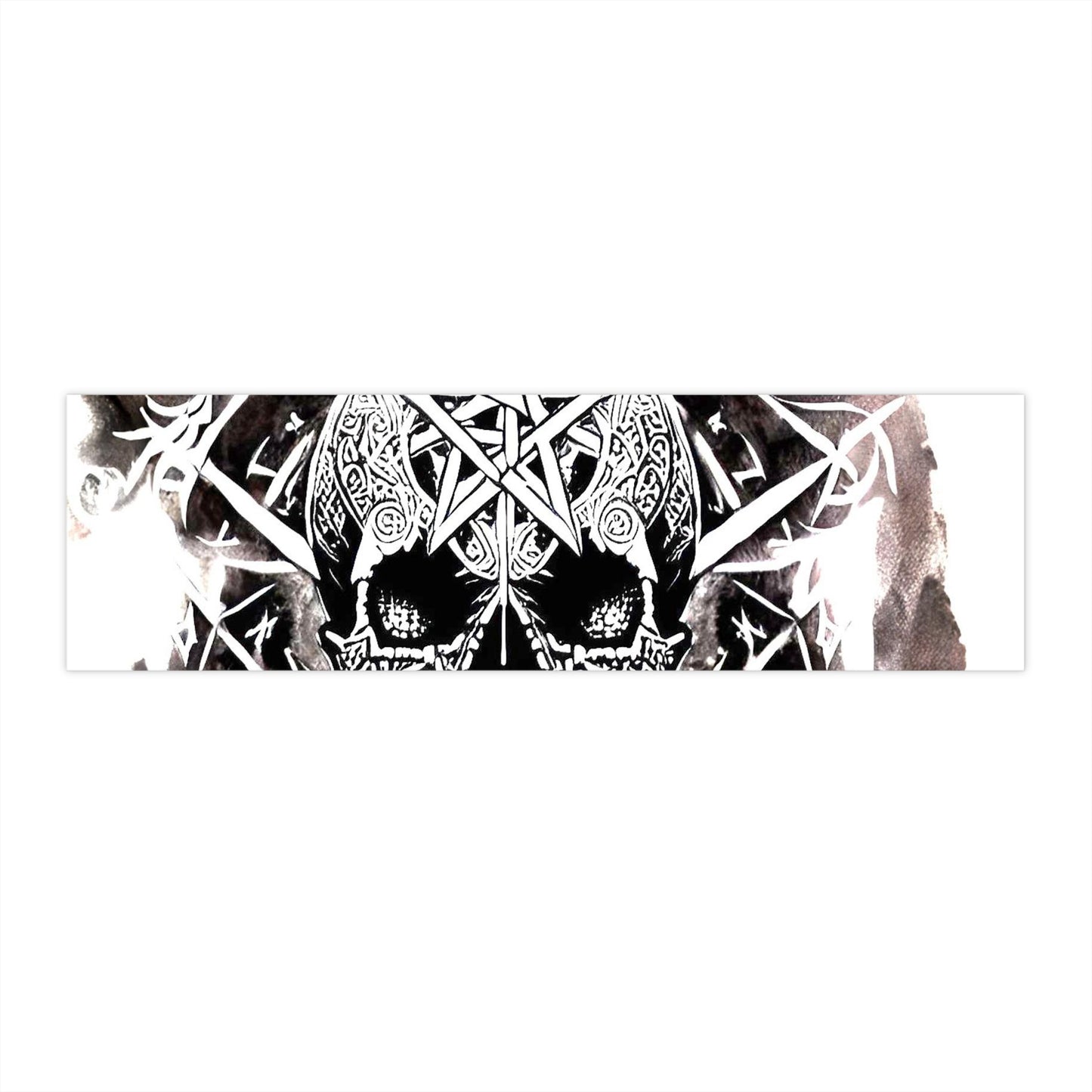 Pentagram Skull Bumper Stickers