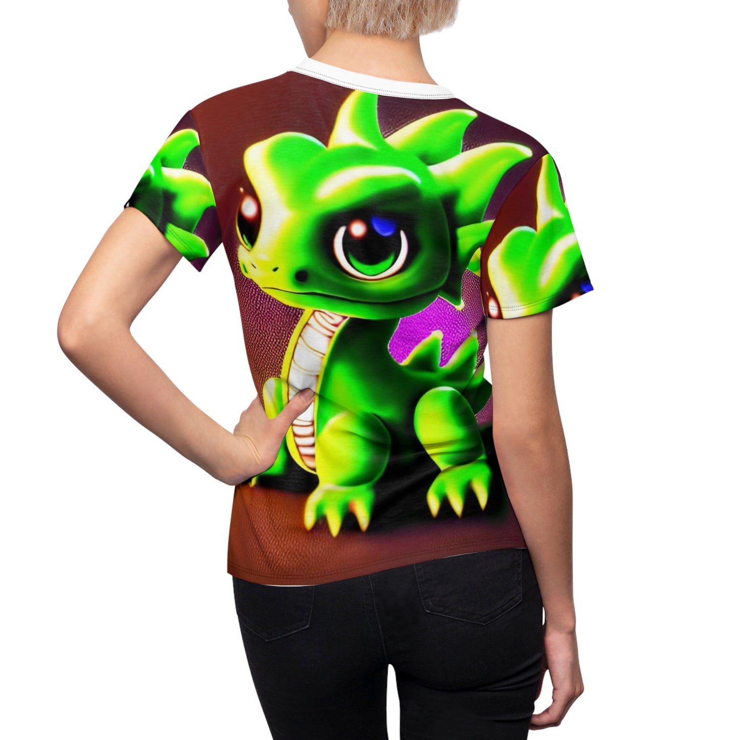 Baby Dragon Women's Cut & Sew Tee (AOP)