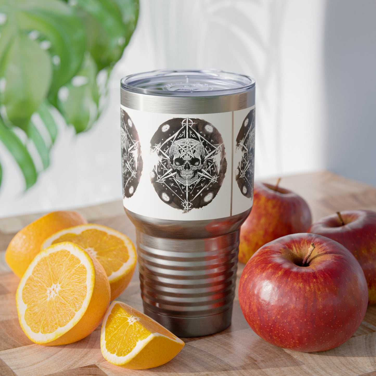 Pentagram Skull Ringneck Tumbler, 30oz