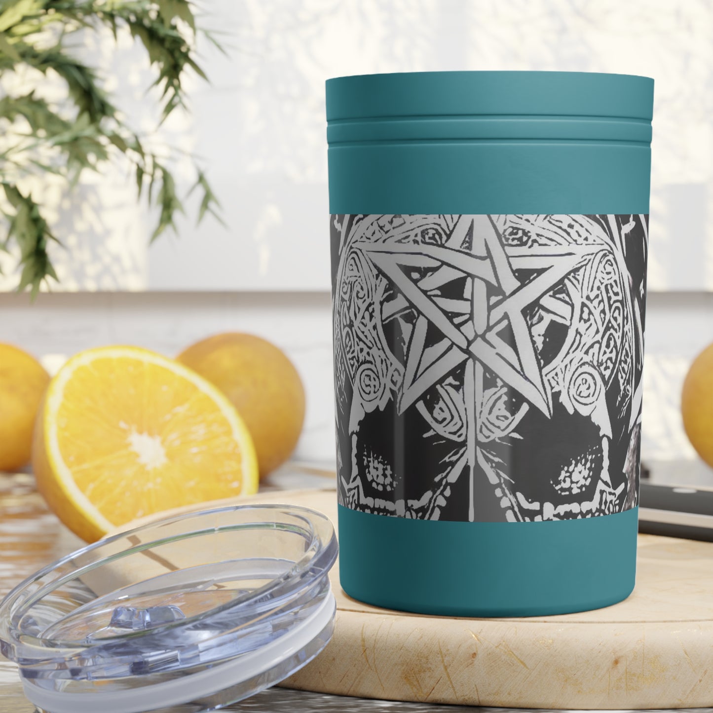 Pentagram Skull Vacuum Insulated Tumbler, 11oz