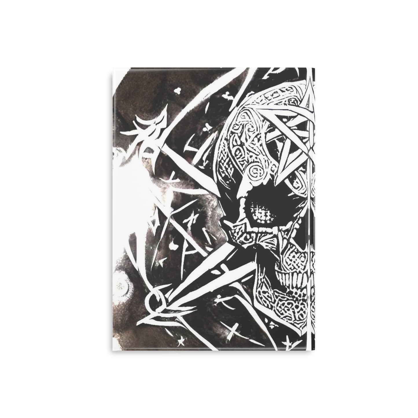 Pentagram Skull Hardcover Notebook with Puffy Covers