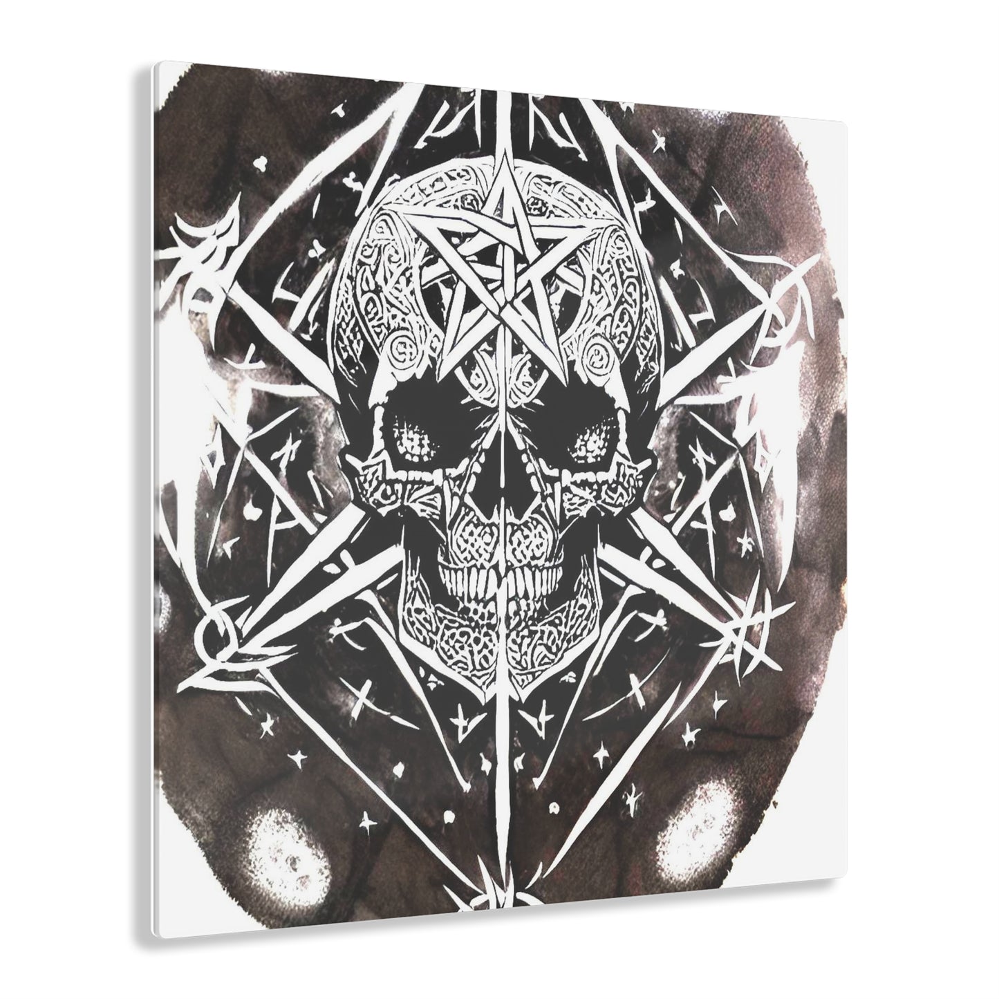 Pentagram Skull Acrylic Prints