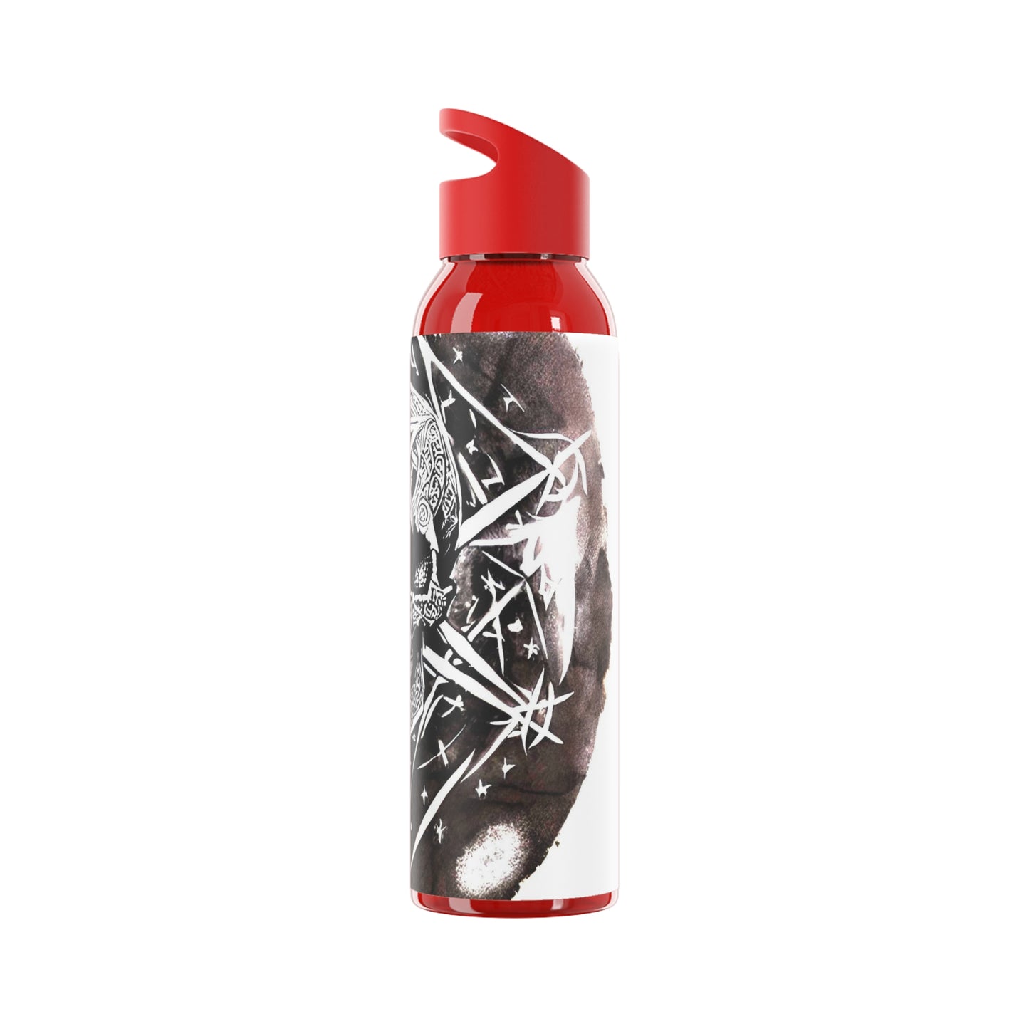 Pentagram Skull Sky Water Bottle