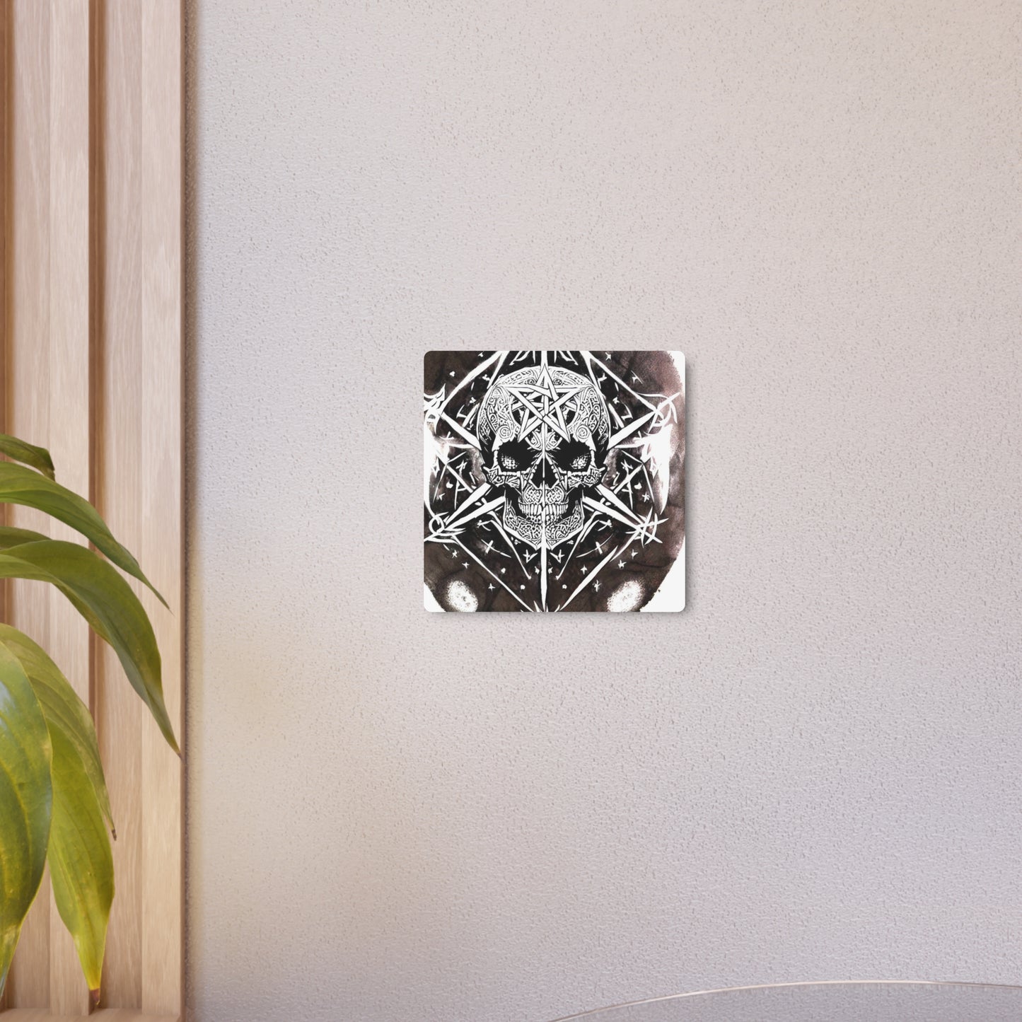 Pentagram Skull Metal Art Sign