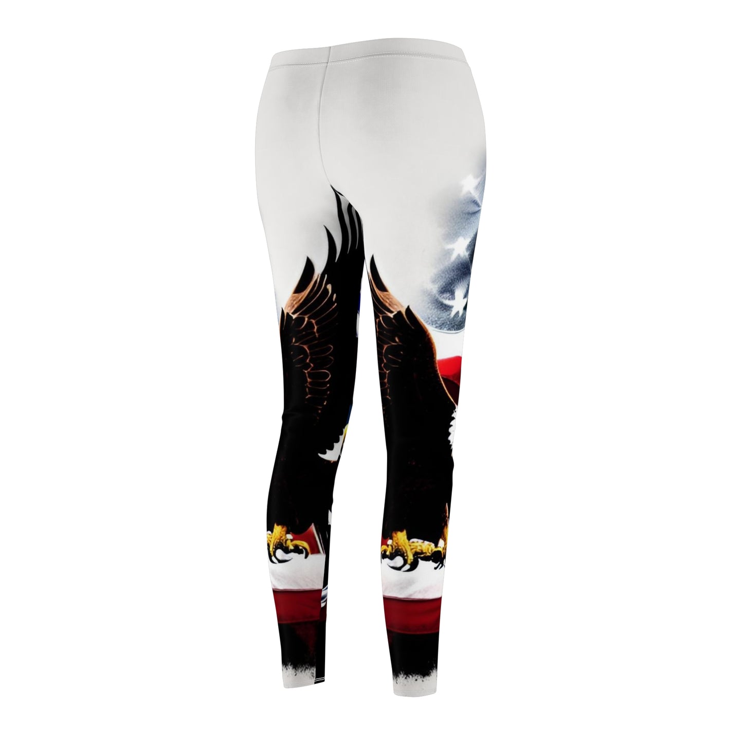 Eagle and flag Women's Cut & Sew Casual Leggings (AOP)