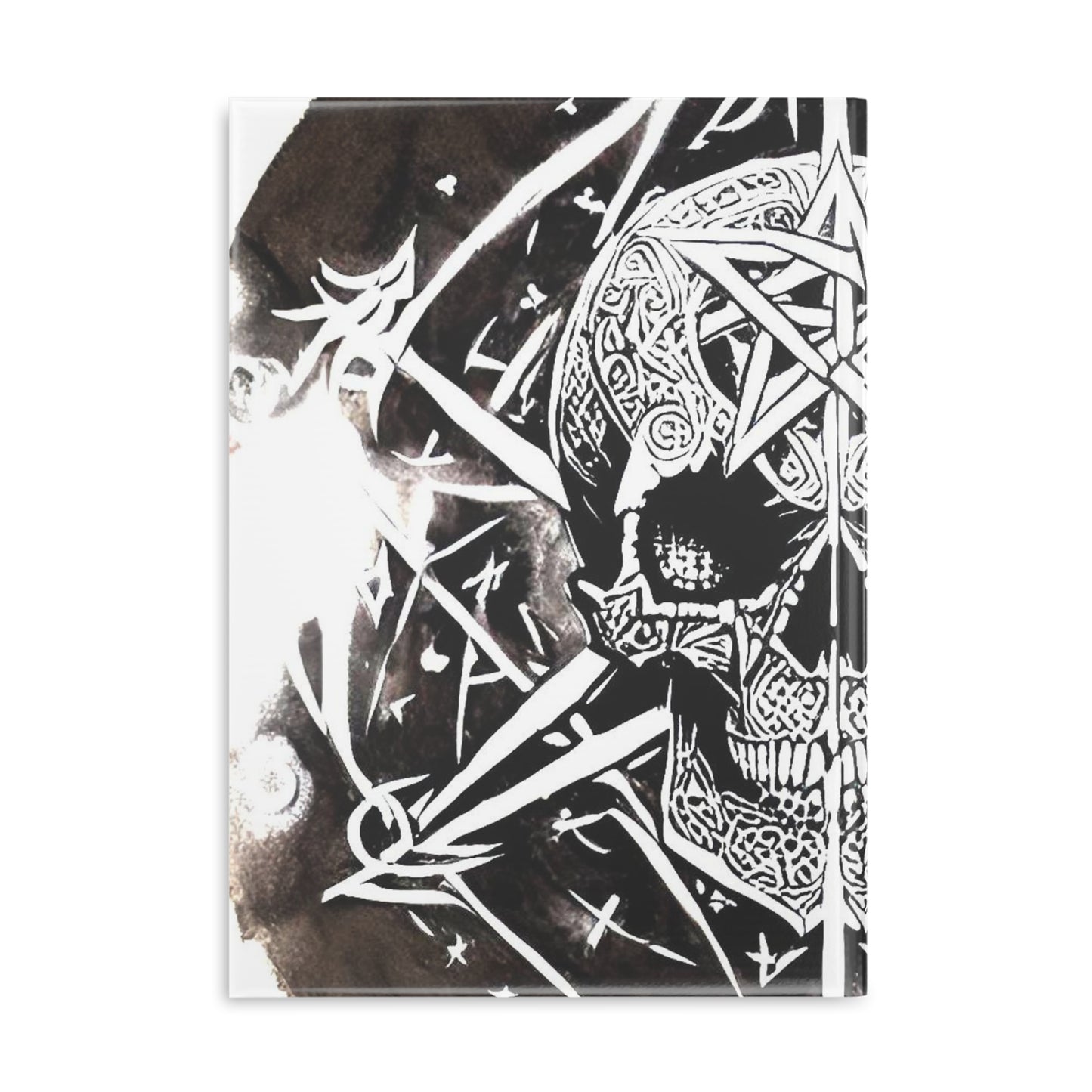 Pentagram Skull Hardcover Notebook with Puffy Covers