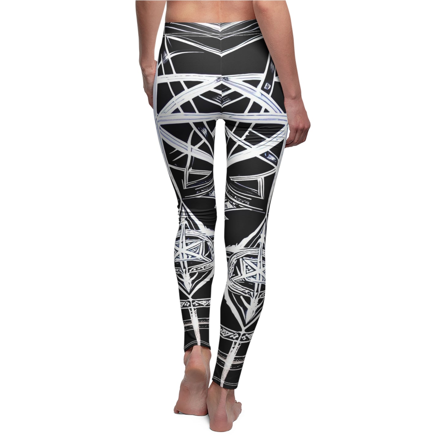 Runic Women's Cut & Sew Casual Leggings (AOP)