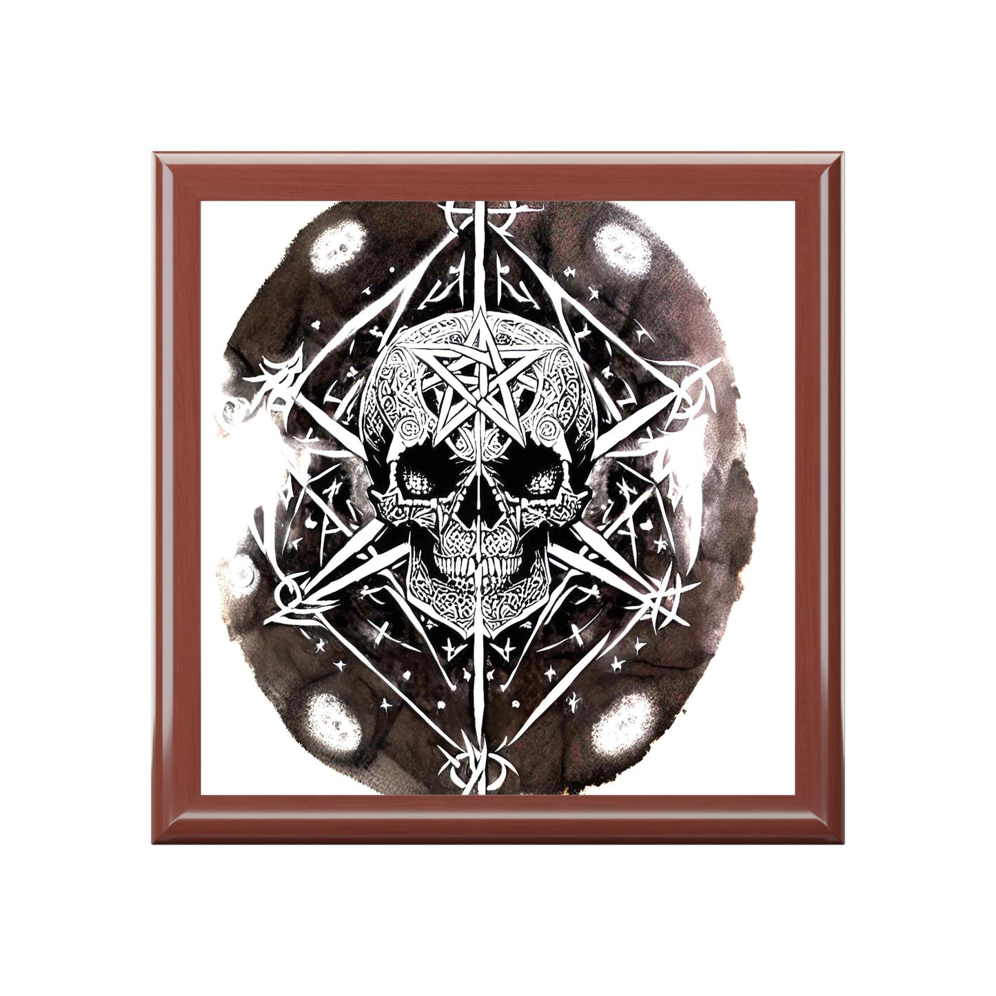 Pentagram Skull Jewelry Box