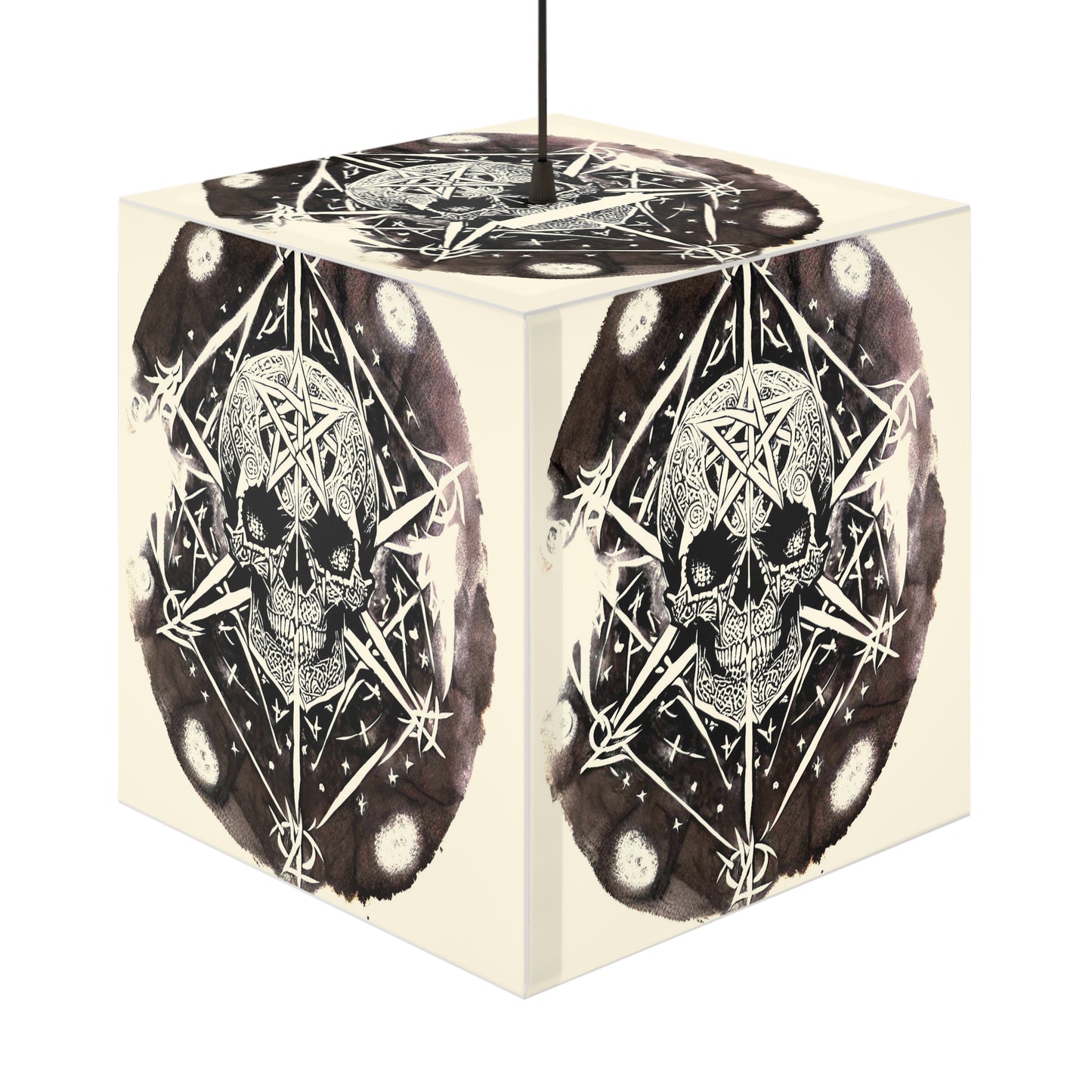 Pentagram Skull Light Cube Lamp