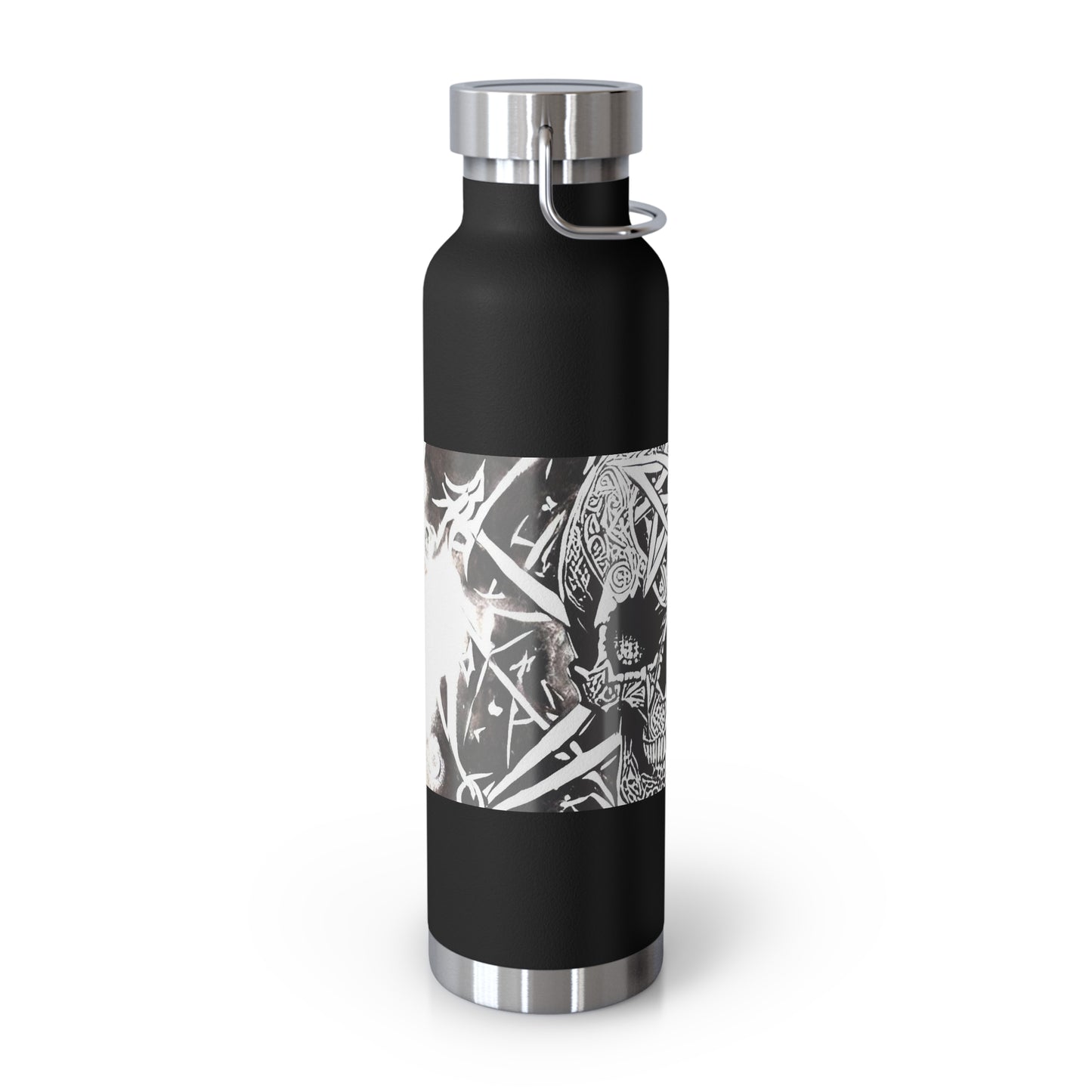 Pentagram Skull Copper Vacuum Insulated Bottle, 22oz