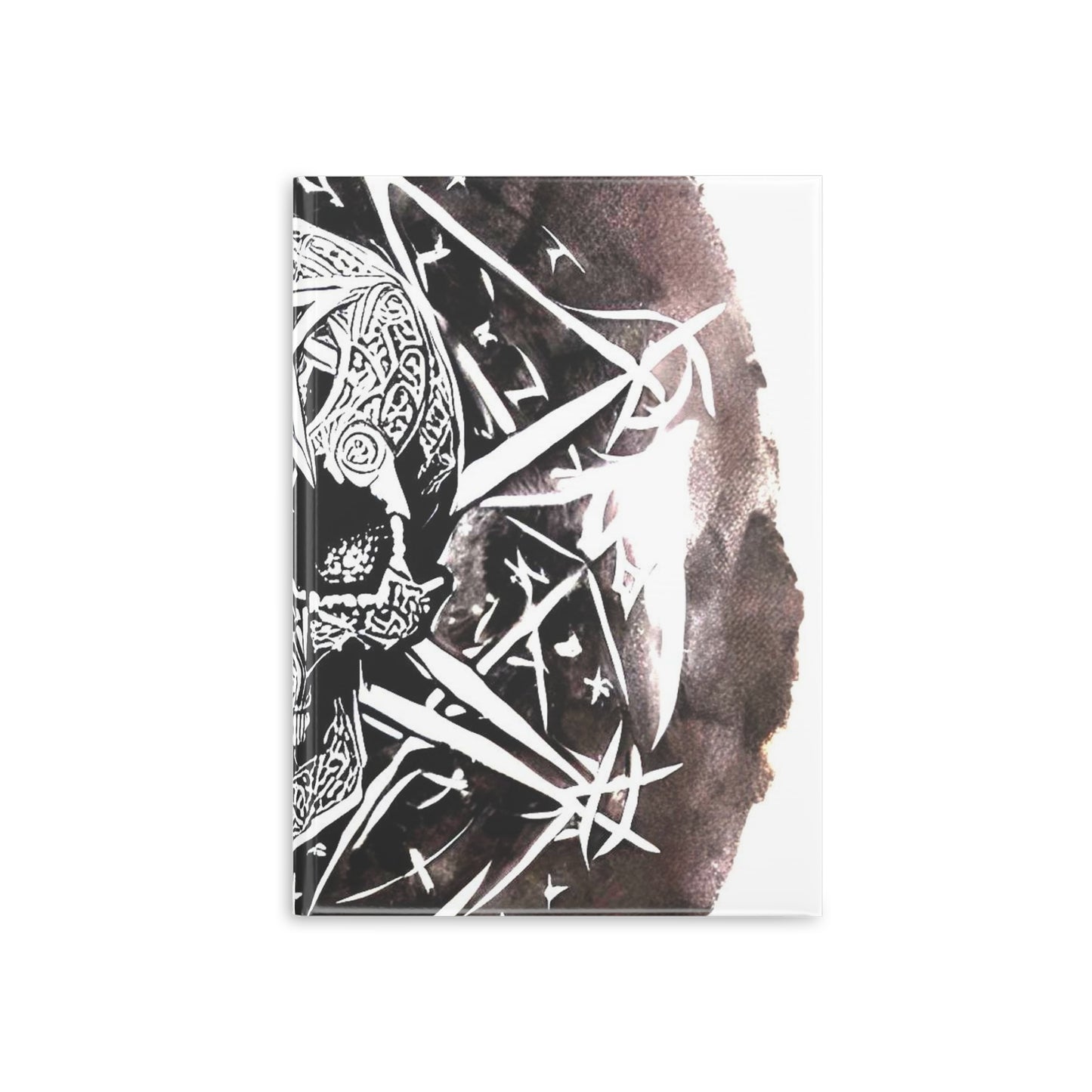 Pentagram Skull Hardcover Notebook with Puffy Covers