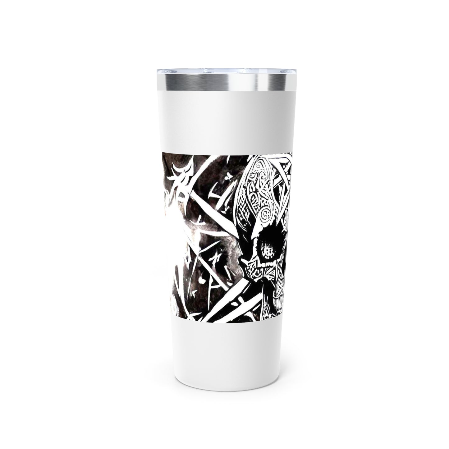 Pentagram Skull Copper Vacuum Insulated Tumbler, 22oz